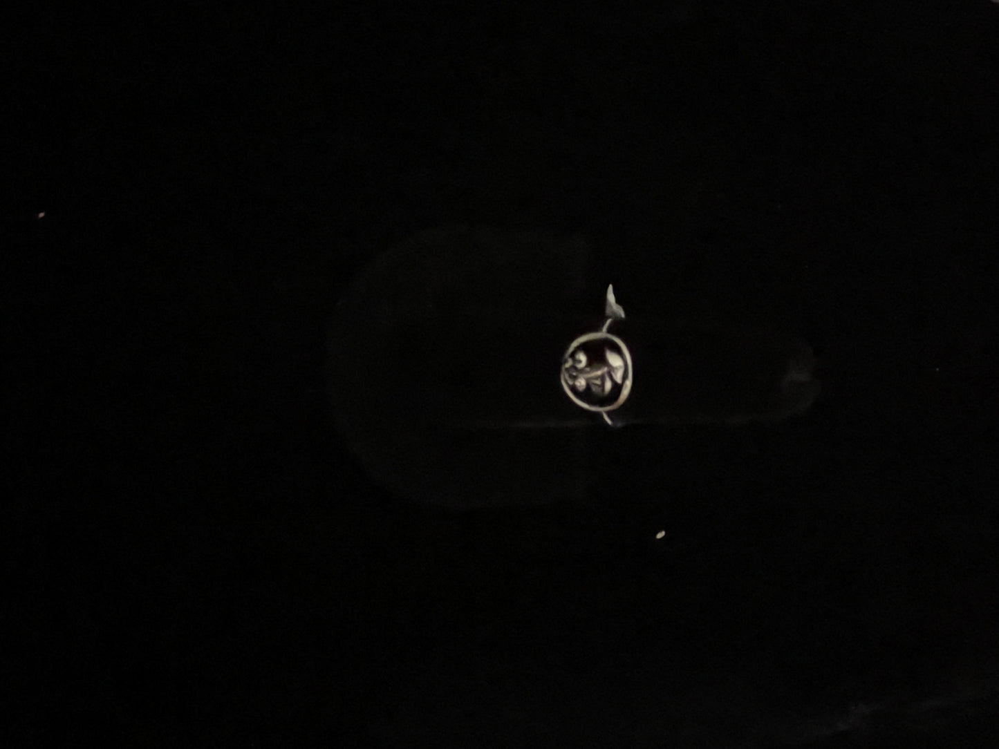 9.0 Sterling Silver Mushroom Ring