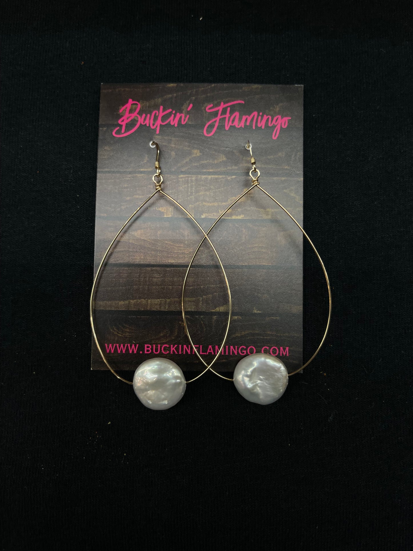 Lightweight 14k Gold Filled and Fresh Water Pearl Dangle Earrings