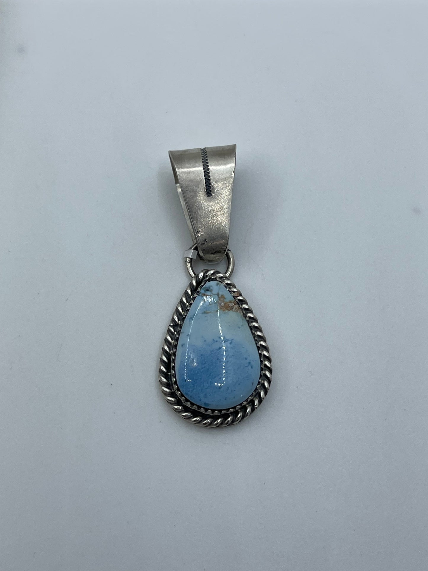 Golden Hills Turquoise Pendant by Thompson Piaso, Navajo
