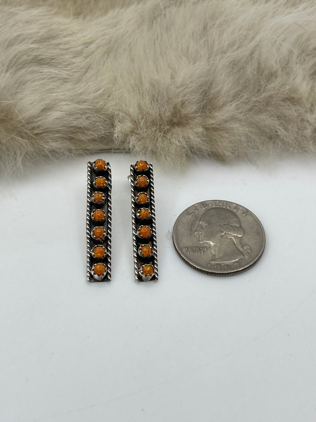 Orange Opal by Janice Spencer, Navajo