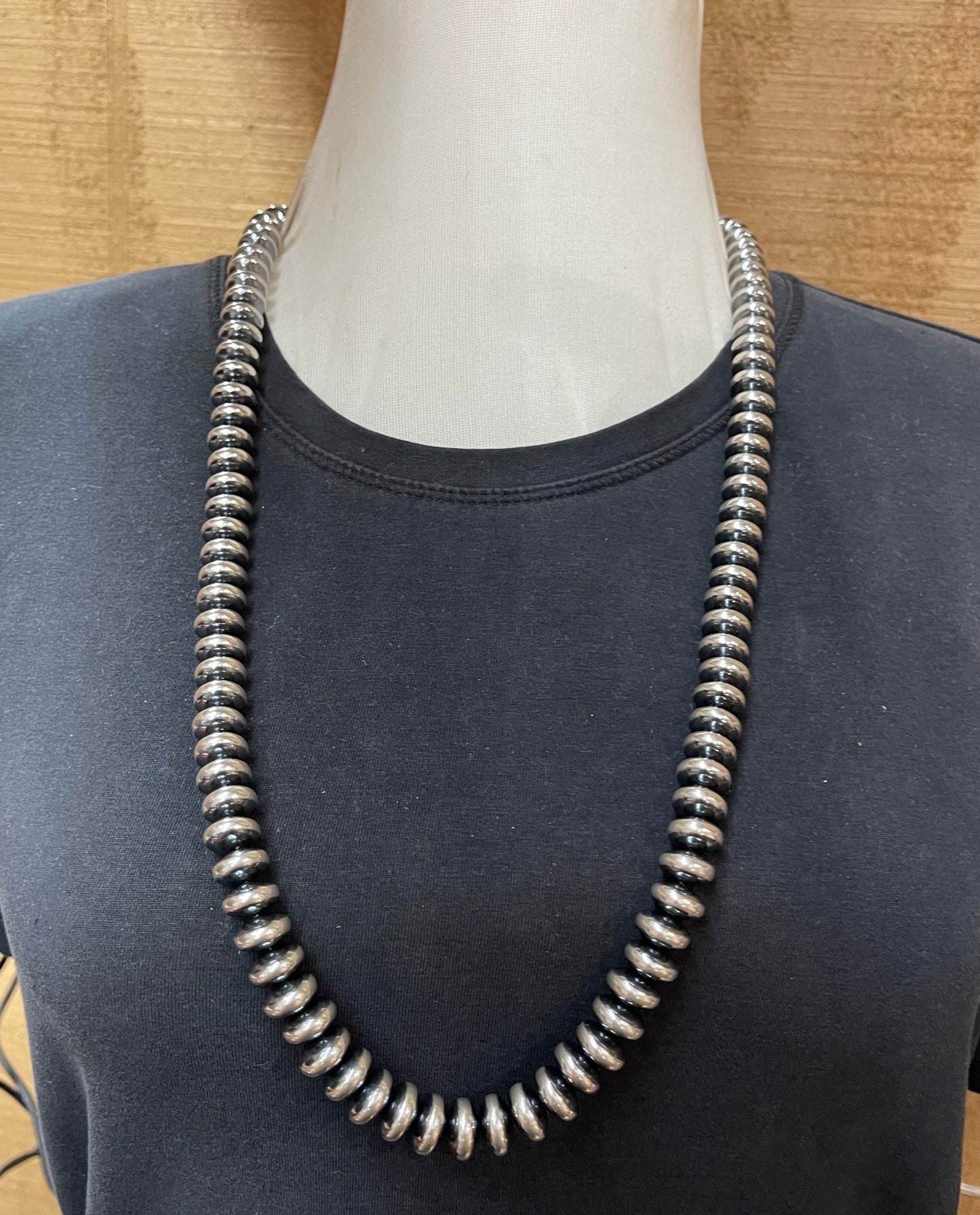 30" 12mm Roundelle Navajo Pearls