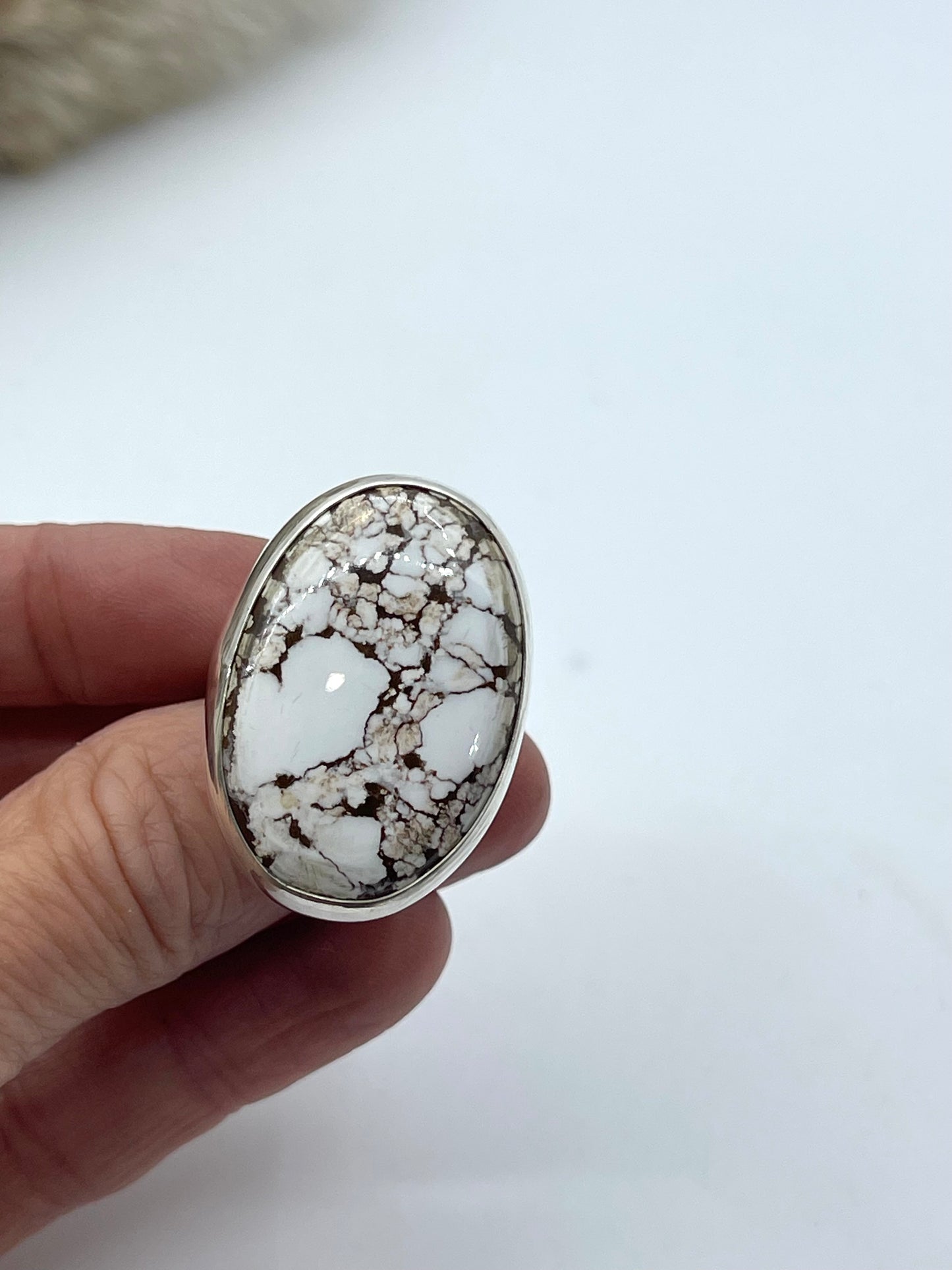 8.0 Wild Horse Ring by Lawrence Willie, Navajo