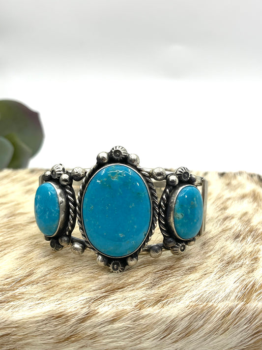 6" - 6.75" Kingman Turquoise Cuff