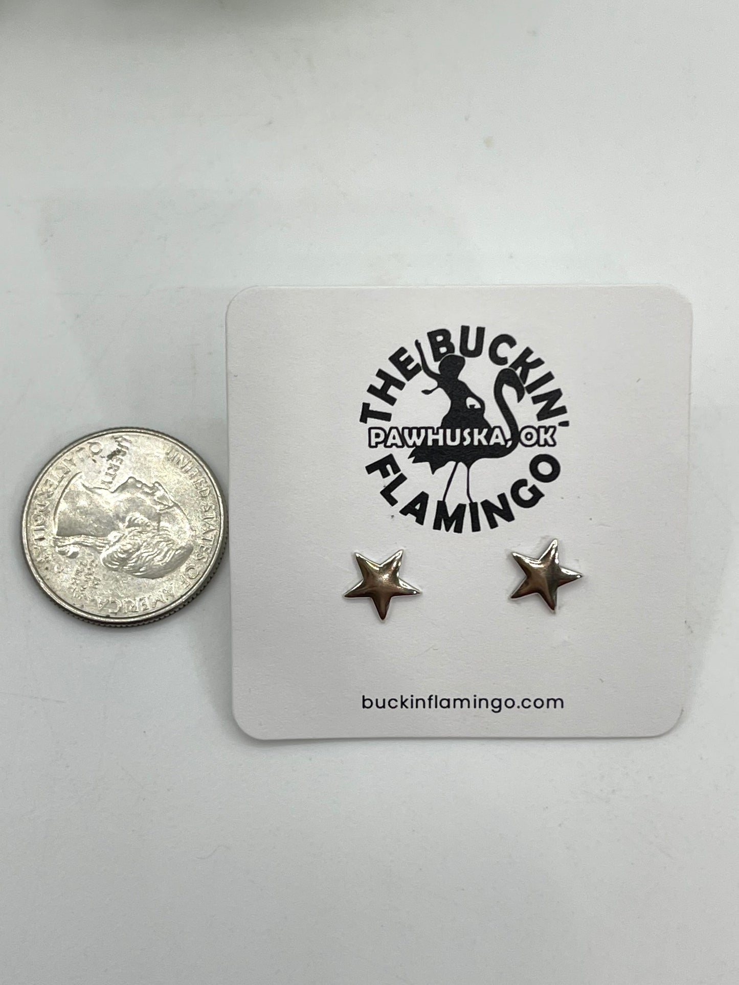 Dainty Sterling Silver Star Earrings