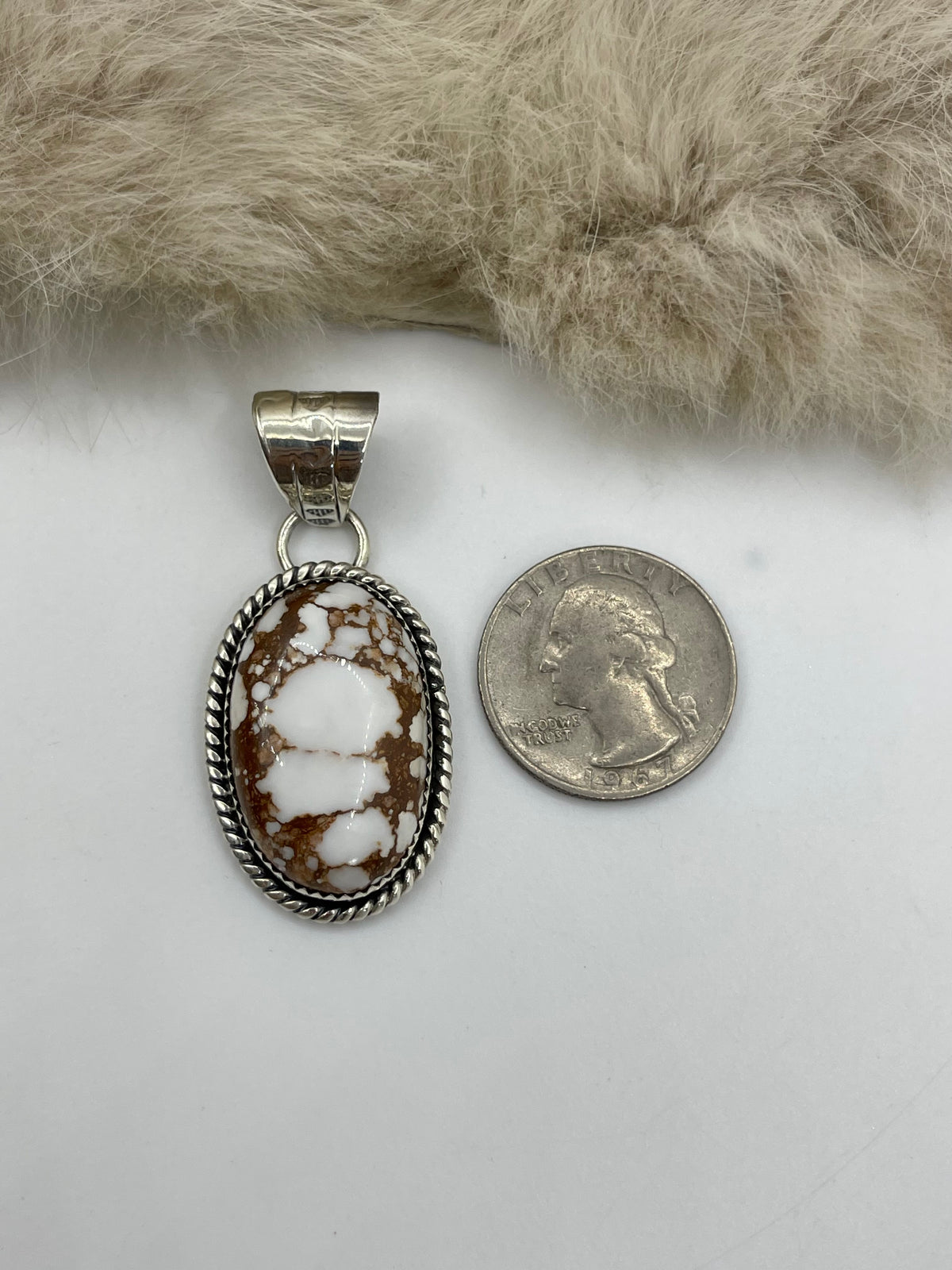 8.3 mm Bail Wild Horse Pendant by RunningBear