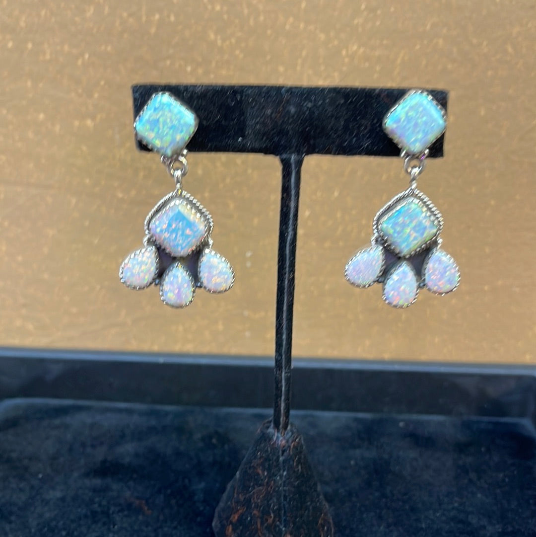 Opal Dangle Earrings