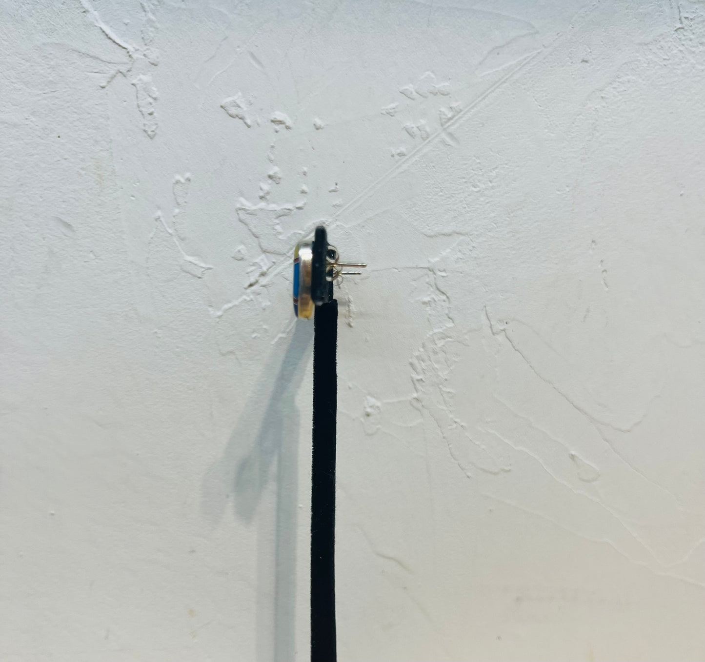 Oval Multistone Inlay Post Earrings