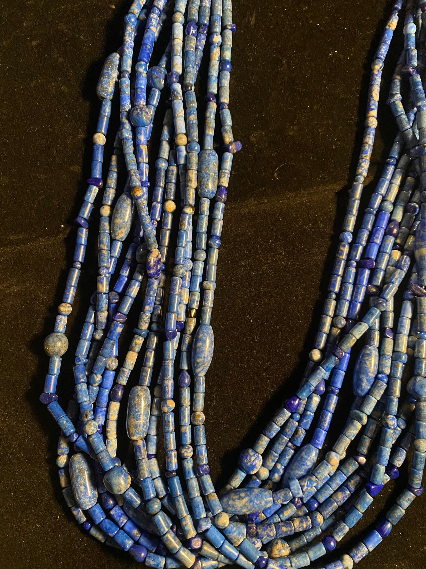 11 Strand Lapis Necklace by Jolene Bird