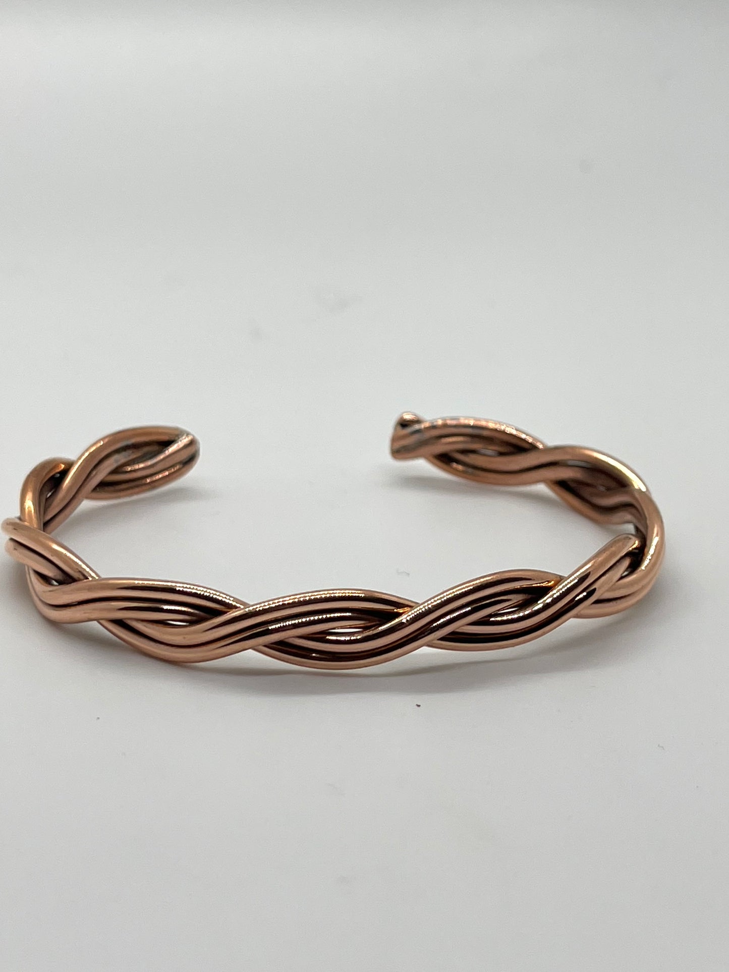 61/4" - 8 1/4" Copper Stacker Cuff Bracelet by Elaine Tahe, Navajo