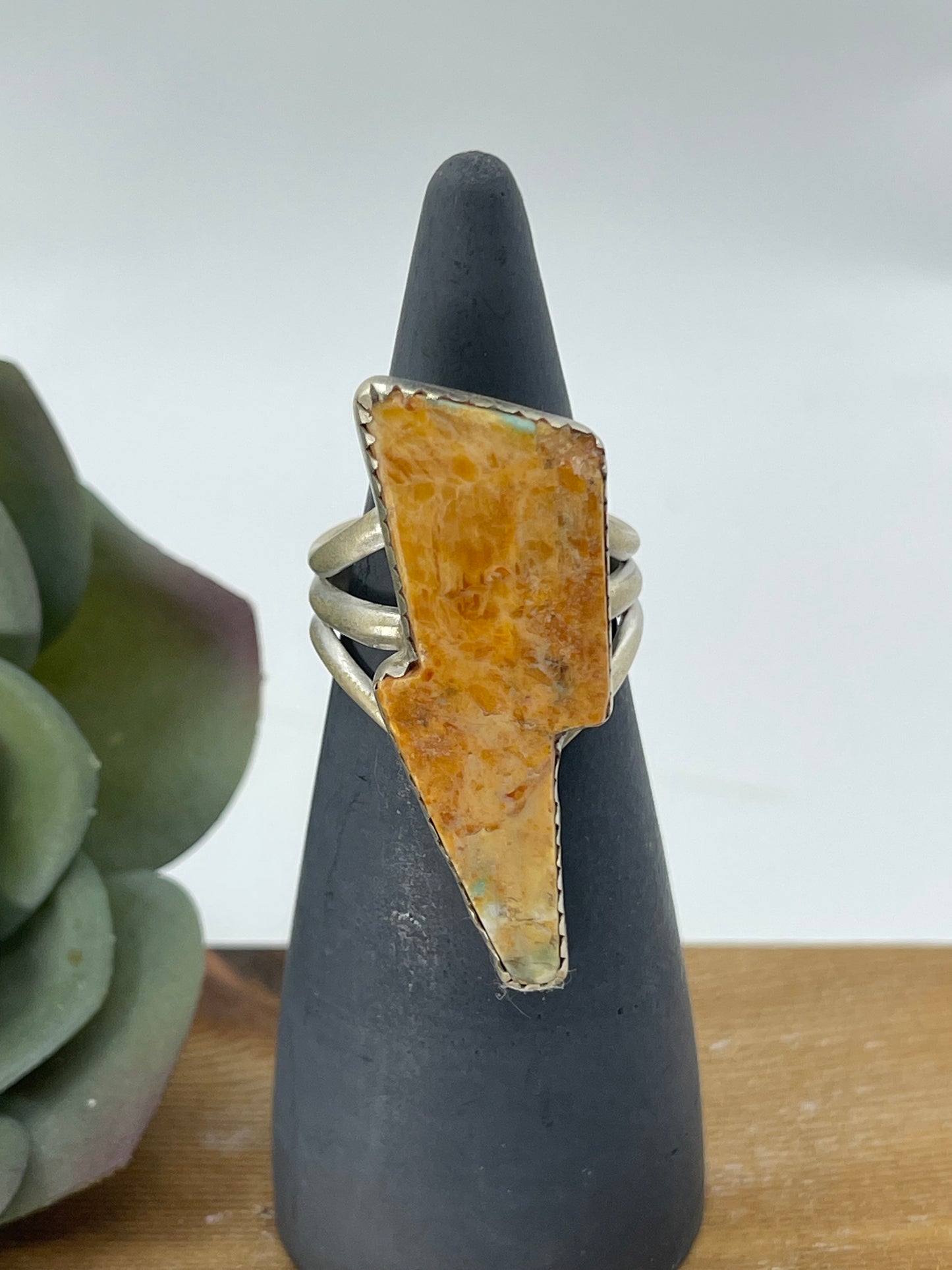 10.0 Orange Krush Lightning Bolt Ring