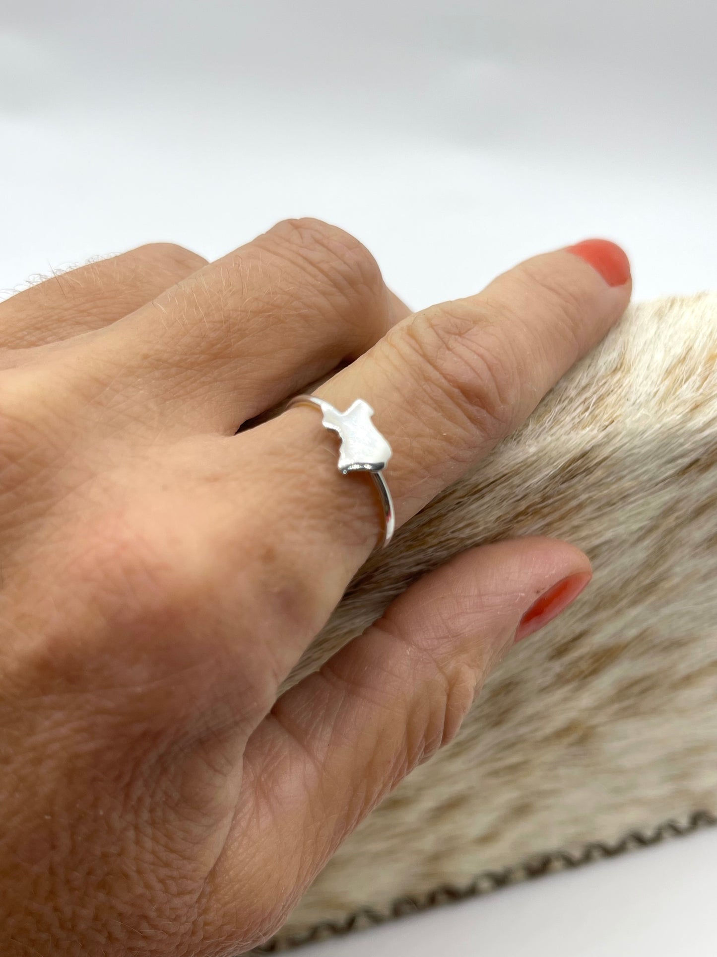 Sterling Silver State of Texas Ring