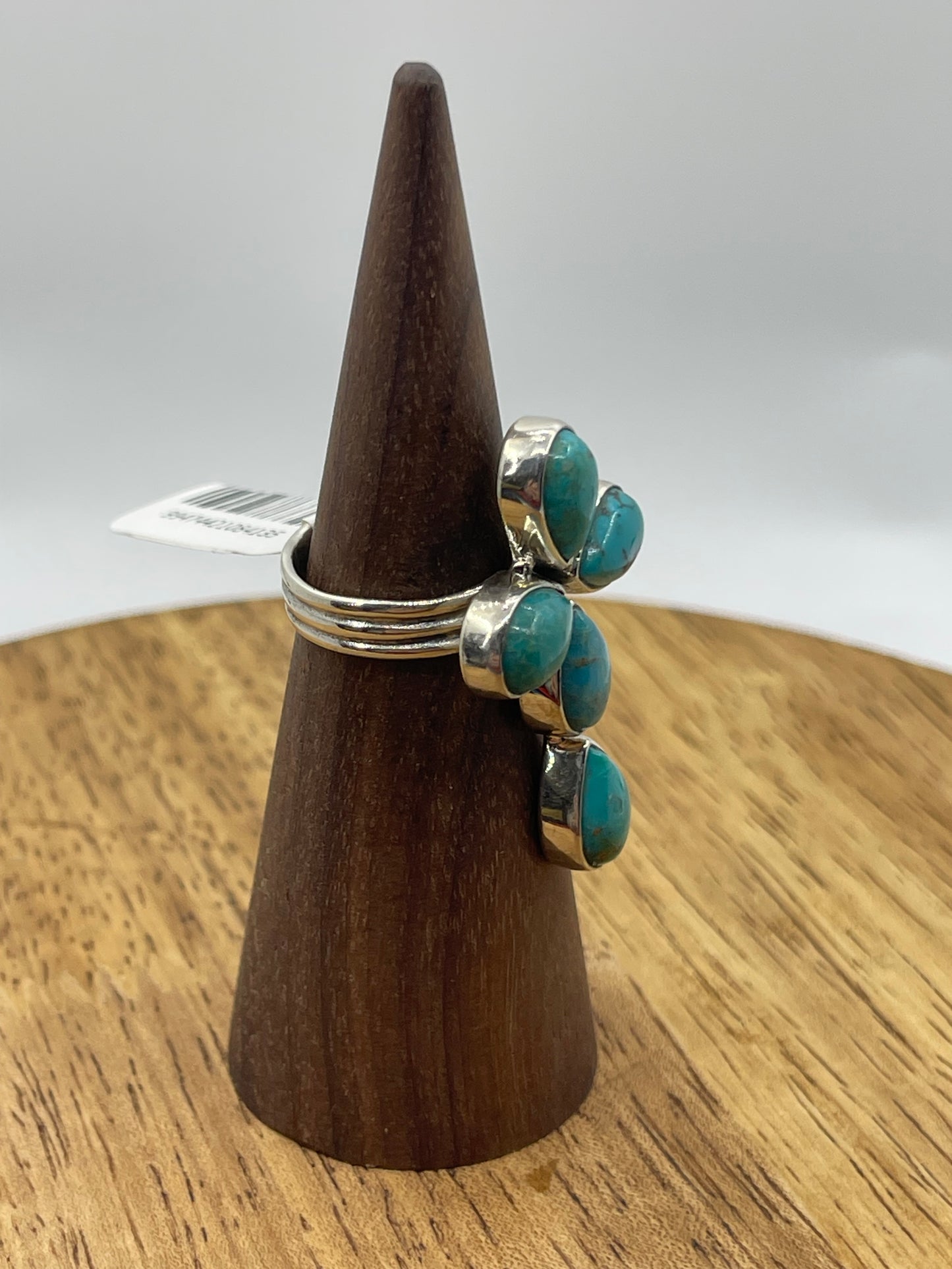 6.0 Turquoise Cross Ring