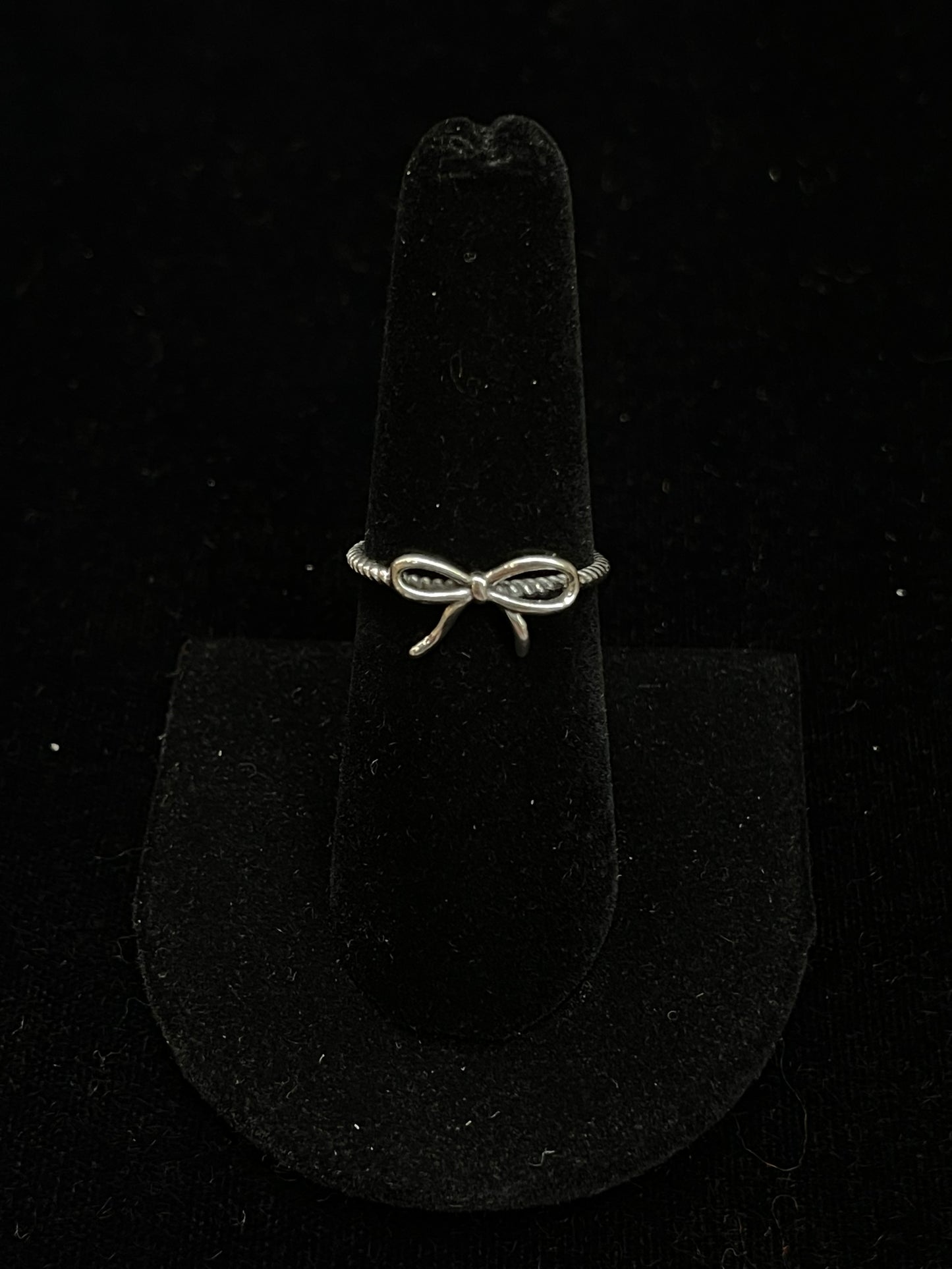 Sterling Silver Dainty Bow Ring