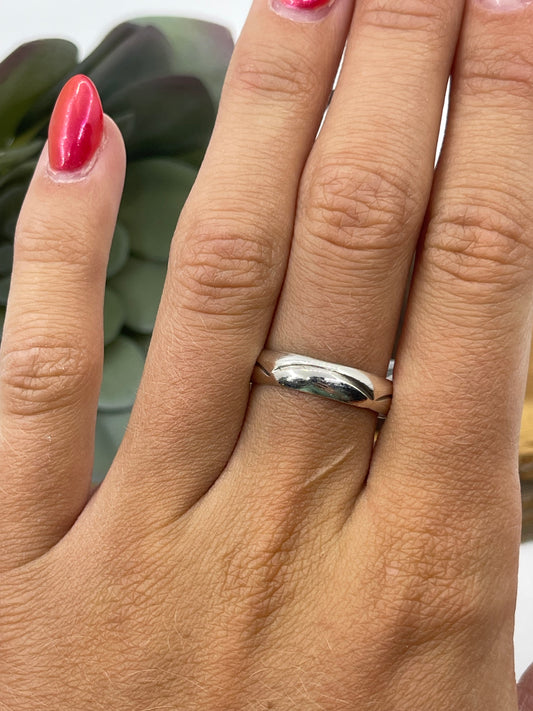 9.0 Stamped Ring Band by Gary Sandoval, Navajo