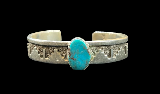 Bisbee Turquoise Cuff by Marie Jackson