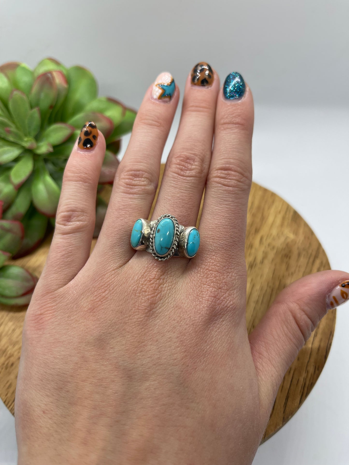 Kingman Turquoise Ring by Andrew Vandever