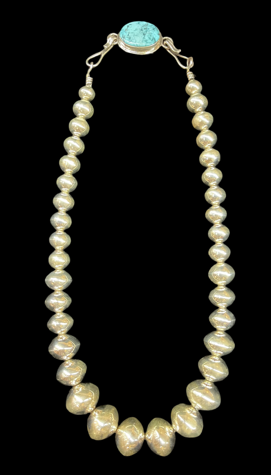 22” 19mm Navajo Pearls by Tustin Daye, Navajo