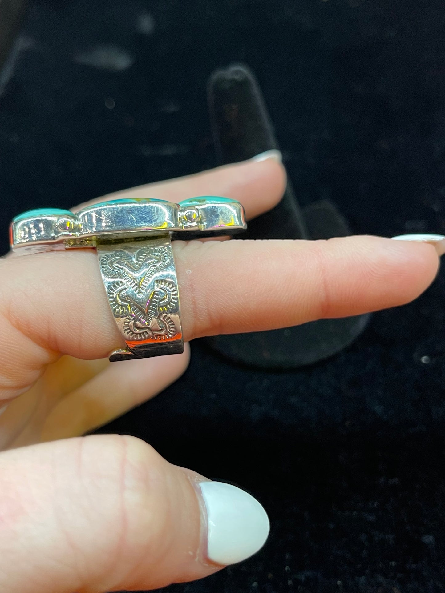 Kingman Turquoise Adjustable Ring