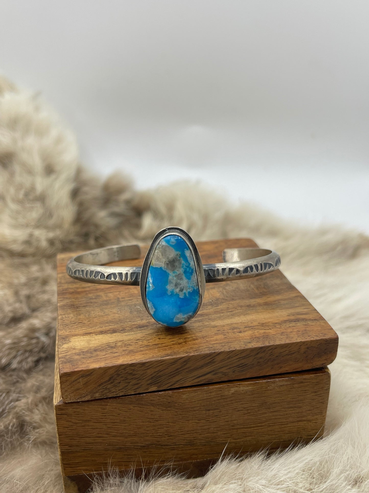 Kingman Turquoise Bracelet by "TY"