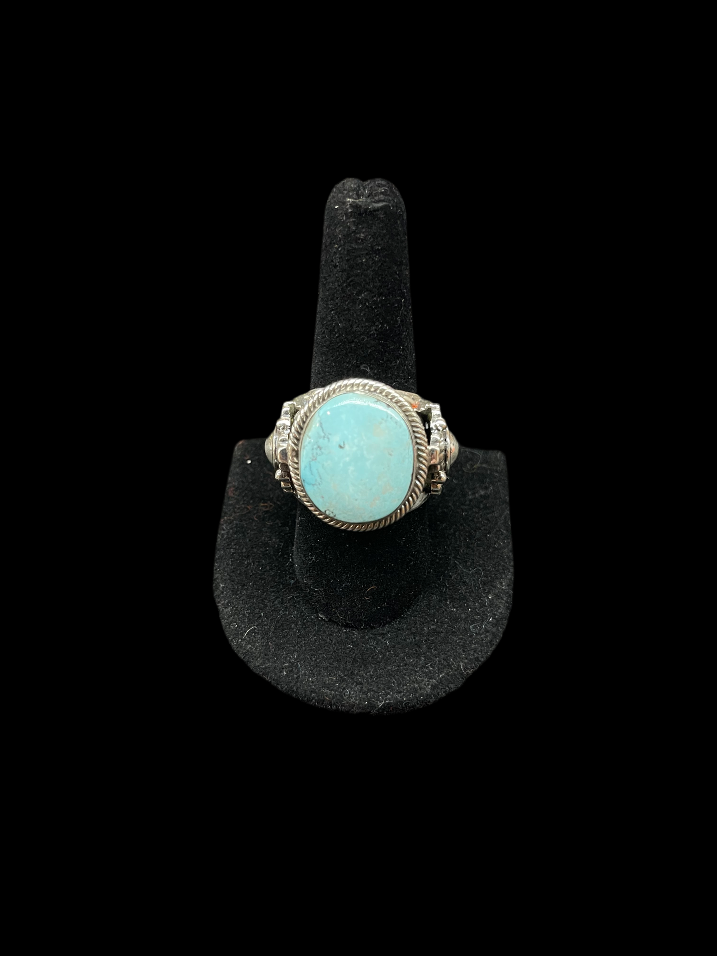 10.0 Golden Hills Turquoise Men's Ring By Zia