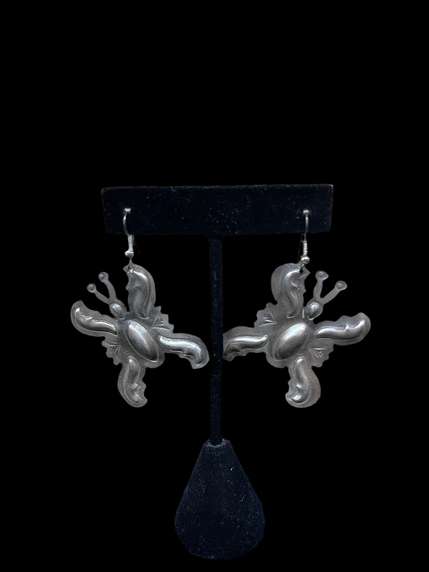 Concho Butterfly Dangle Earrings