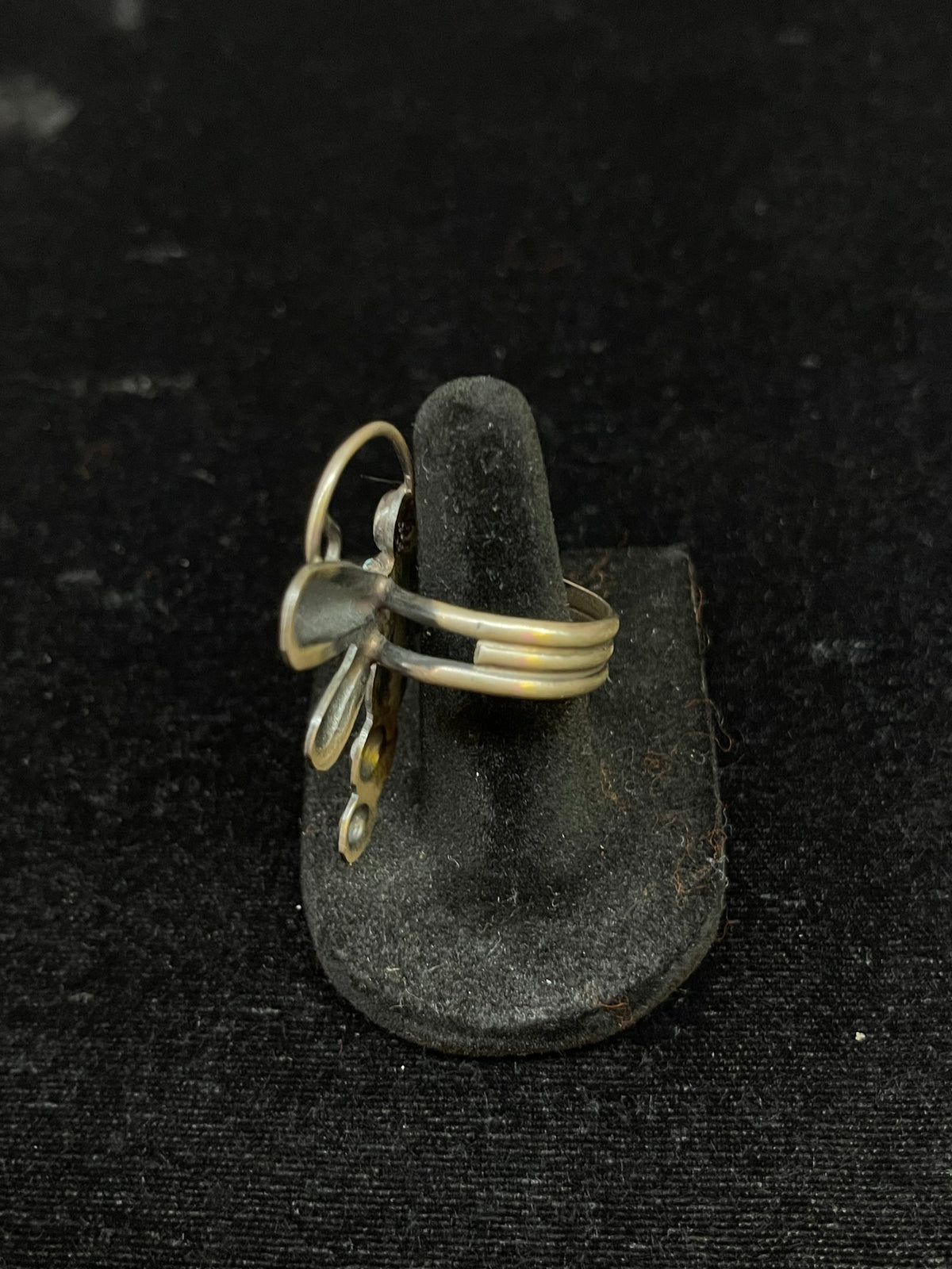 7.0 or 8.0 Butterfly or Dragonfly Ring by Tim Yazzie, Navajo