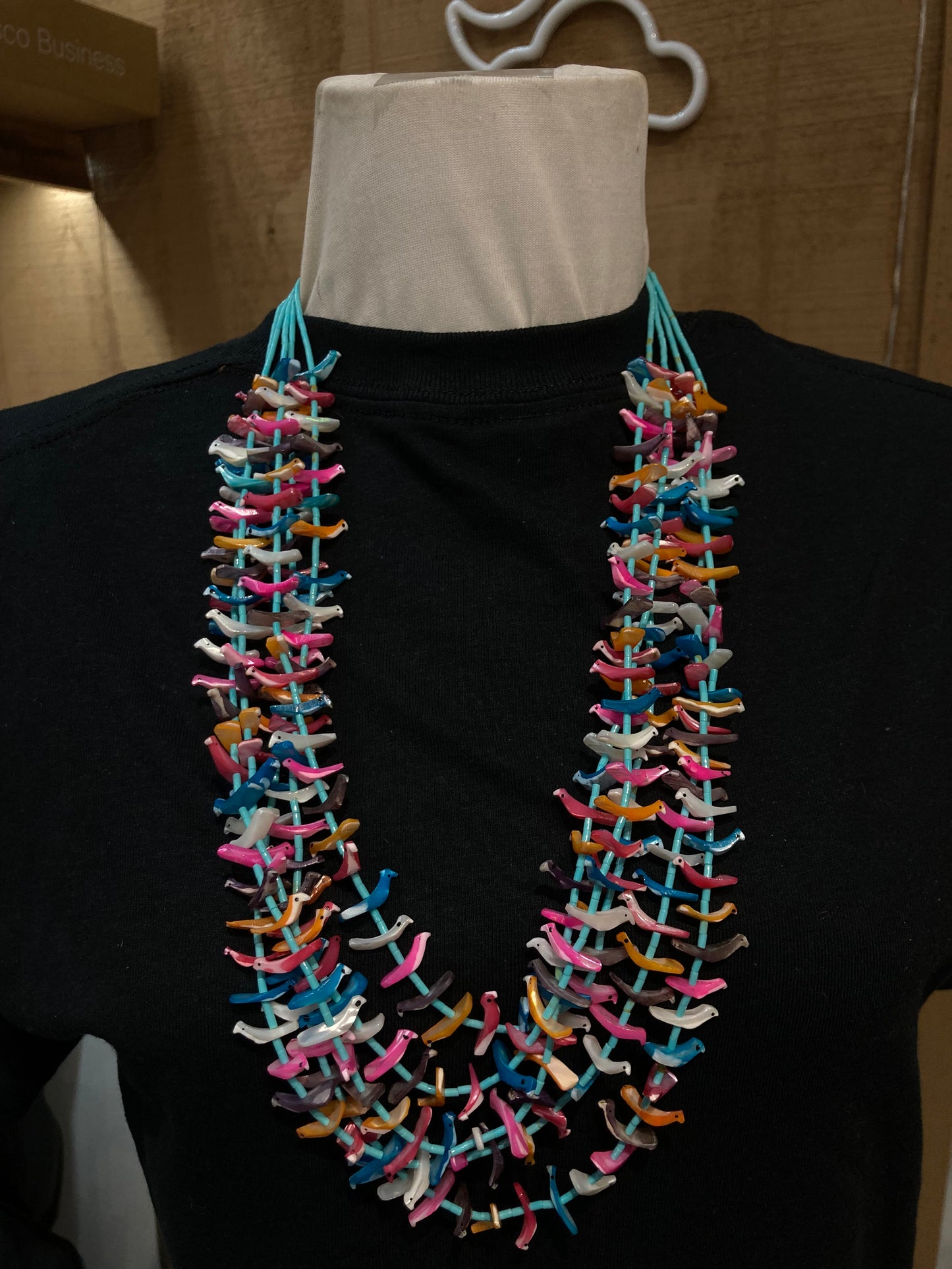 26" 5 Strand Colorful Fetish Necklace