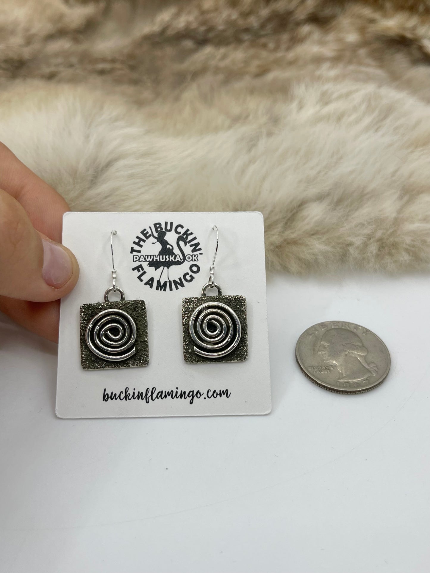 Spiral Hook Earrings by Alex Sanchez, Navajo
