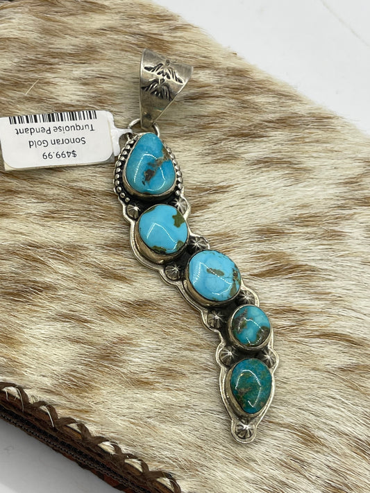Sonoran Gold Turquoise Pendant