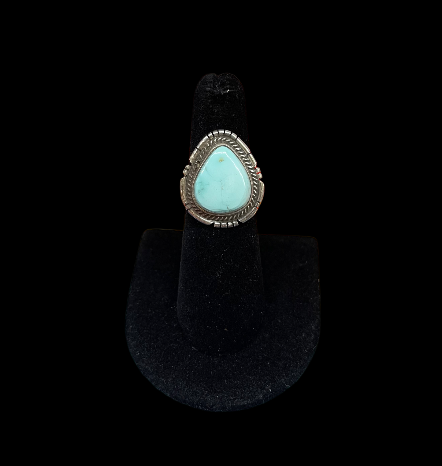 5.75 Royston Turquoise Ring by Dave Skeets, Navajo