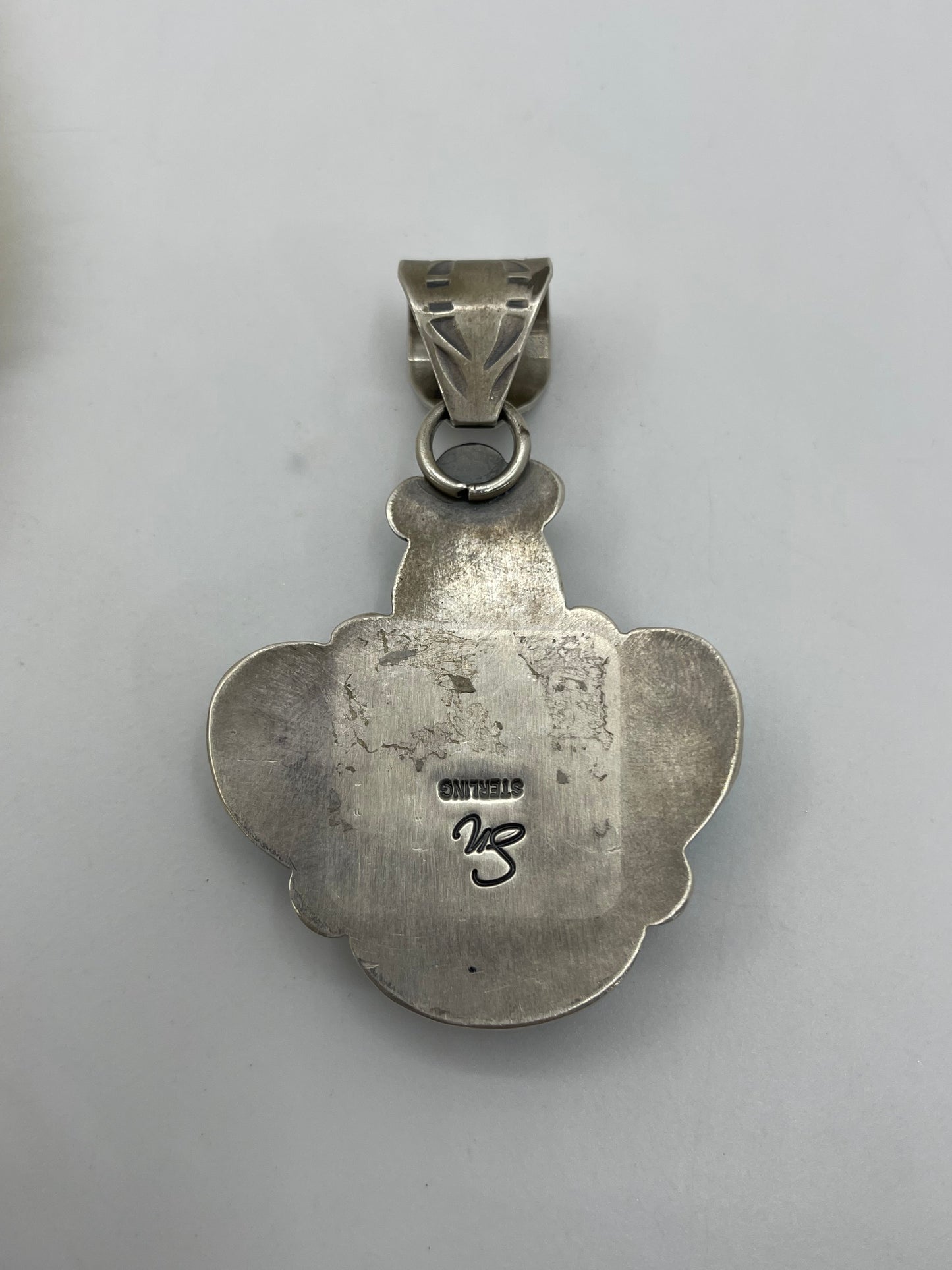 Sonoran Gold Turquoise Four Stone Pendant by Steven Nez, Navajo