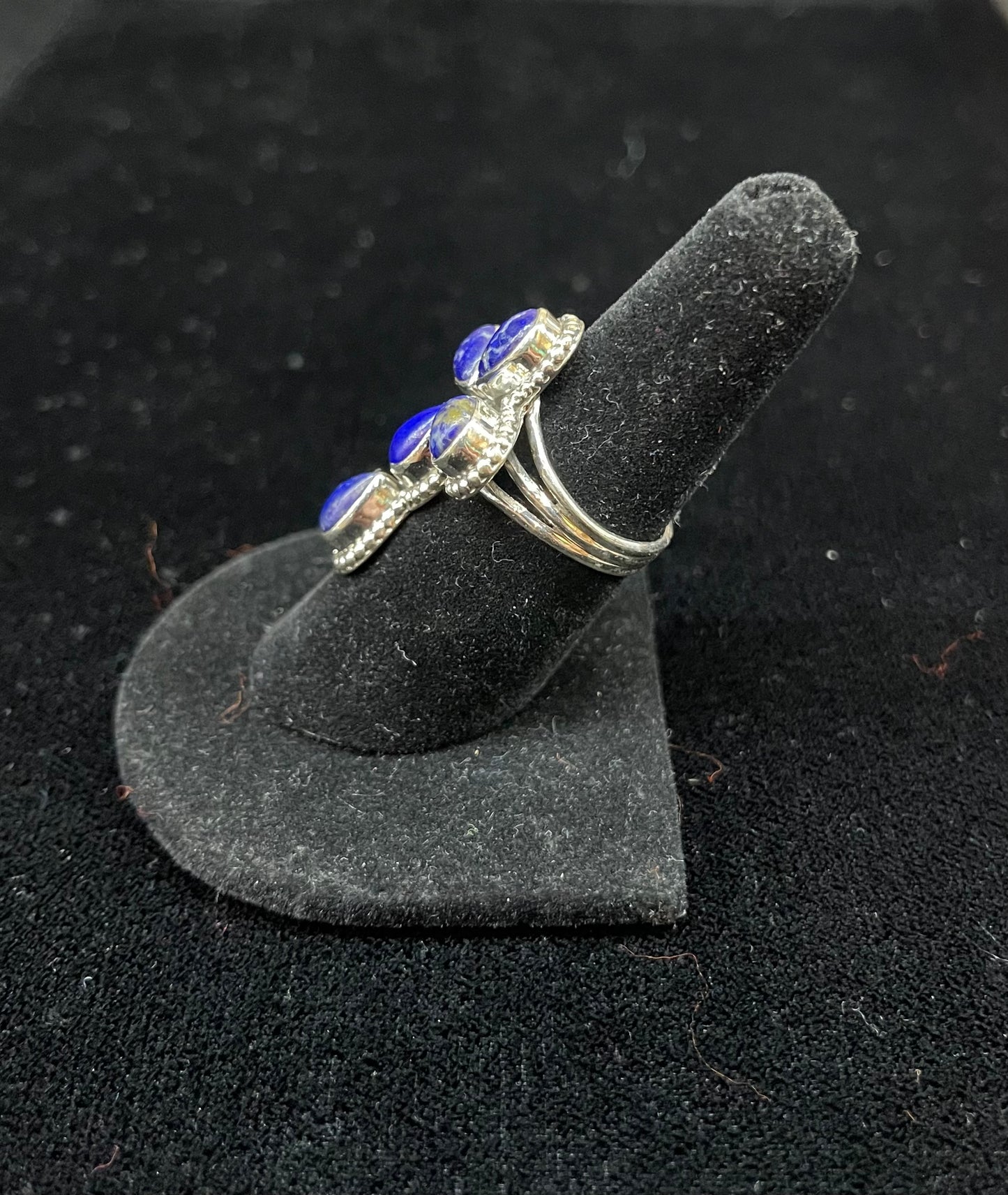 Lapis Cross Ring