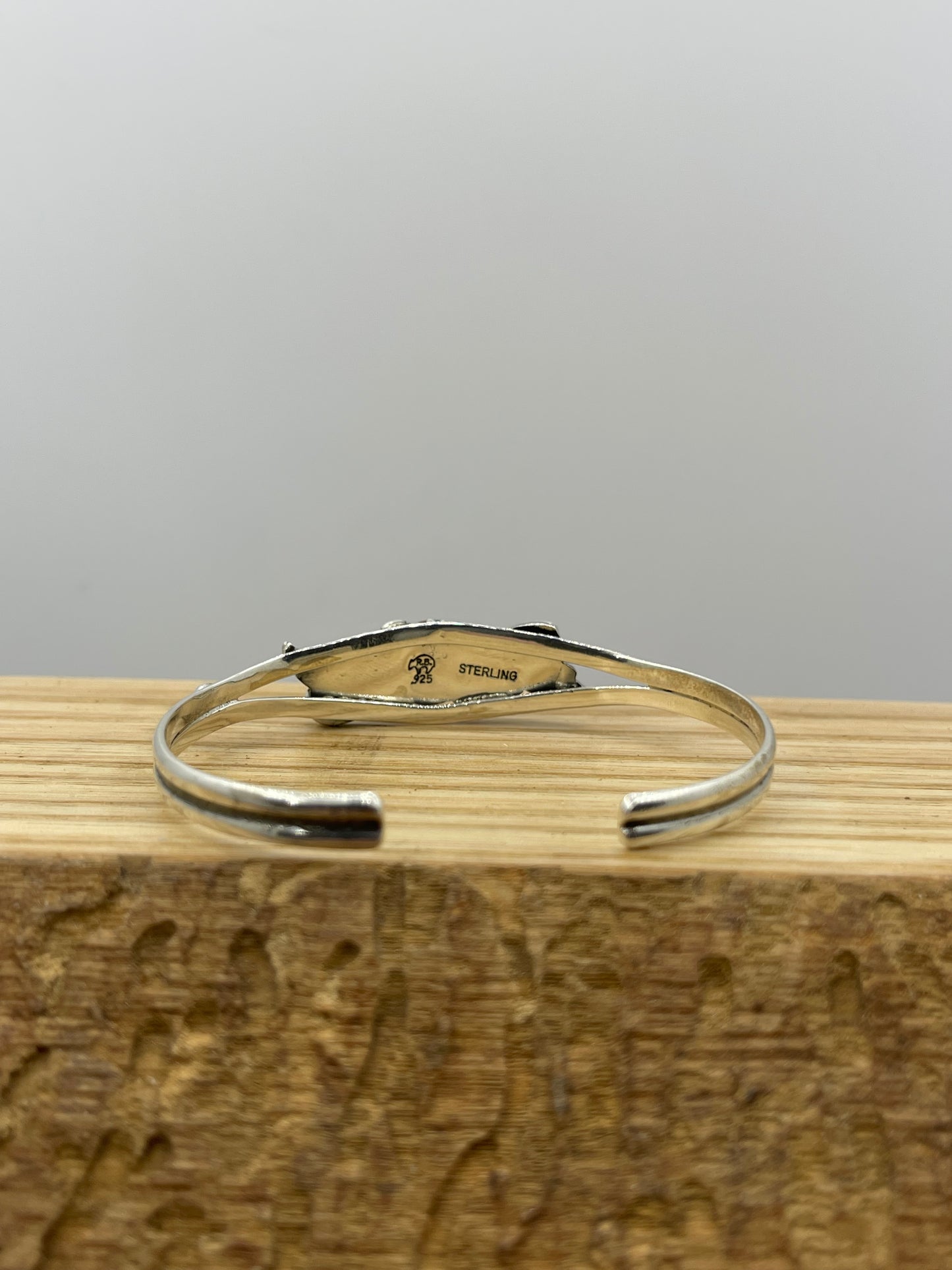 Orange Spiney Flower Cuff "6-6 1/2"