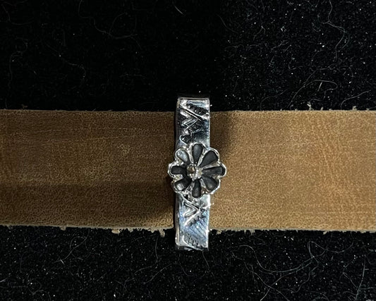 20mm Sterling Silver Flower Watch Charm by Jimson Garcia, Navajo