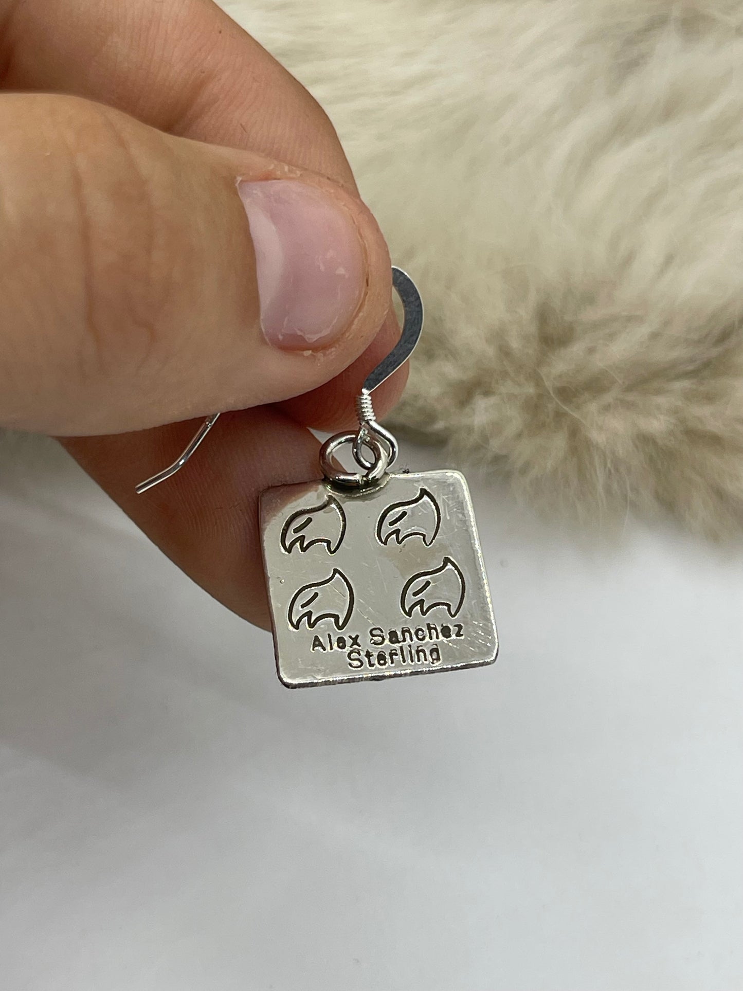 Spiral Hook Earrings by Alex Sanchez, Navajo