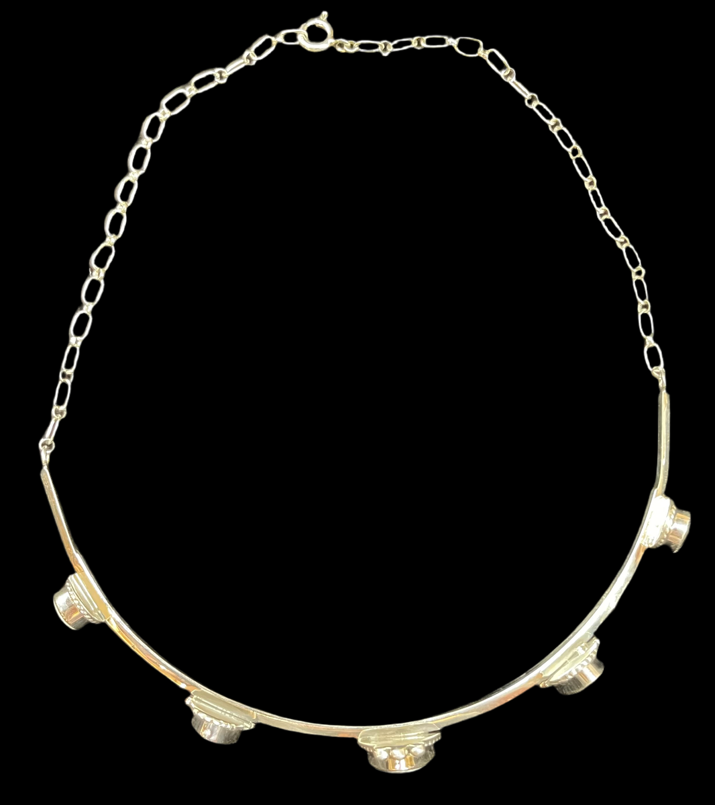 White Buffalo Choker by David Lopez, Navajo