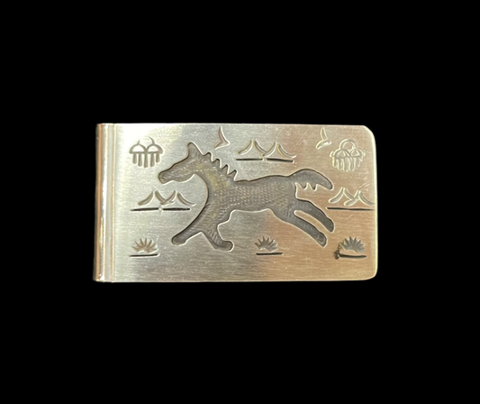 Stamped Horse Money Clip by Ralph Bia Sr., Navajo