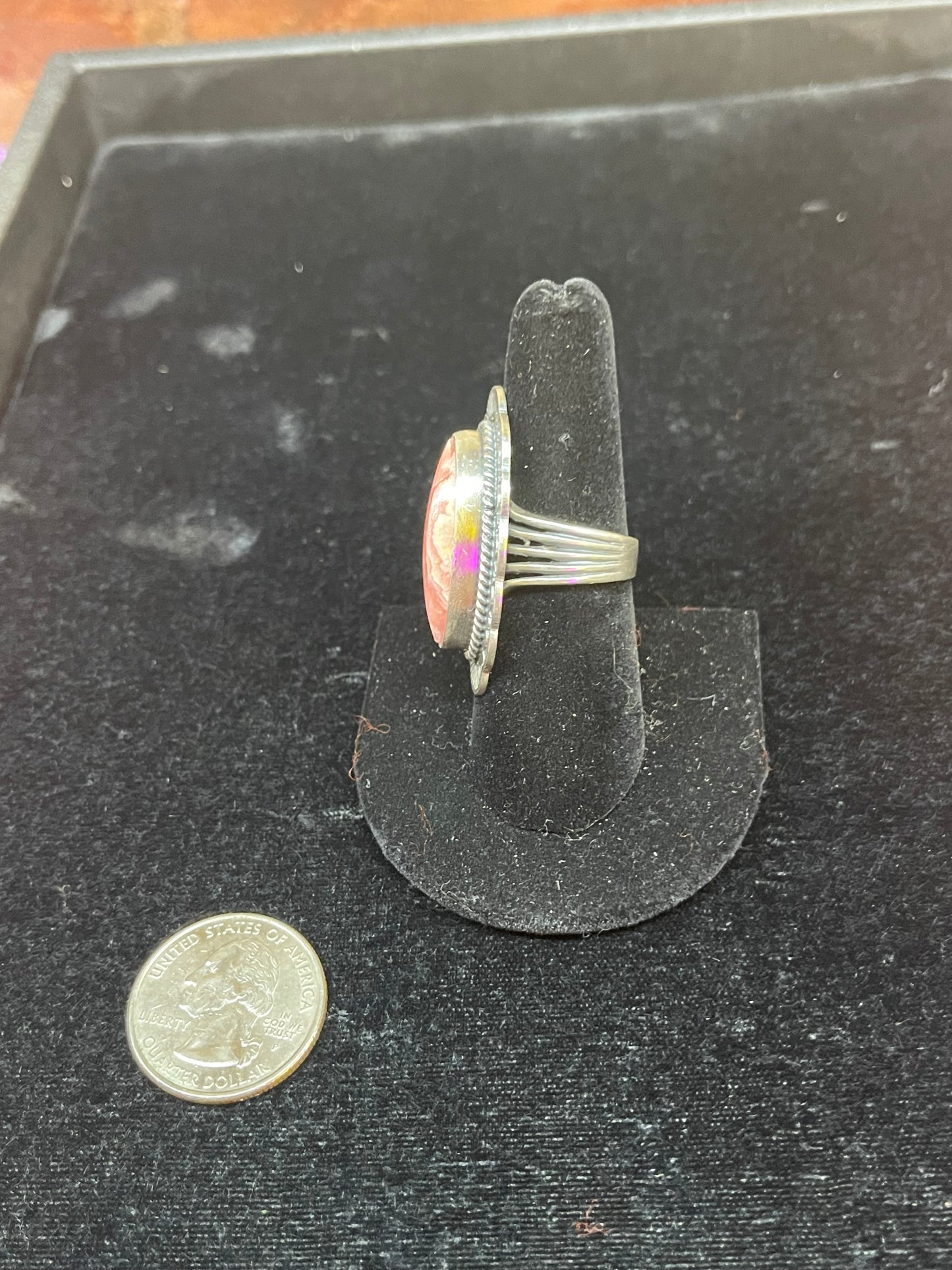 7.0 Rhodochrosite Ring