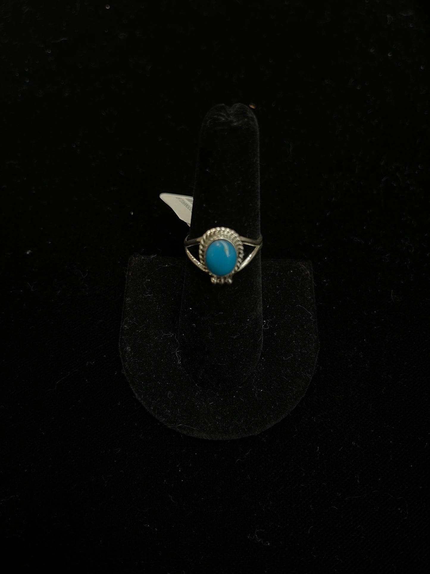 7.5 Turquoise Ring by Rosemary Saunders, Navajo