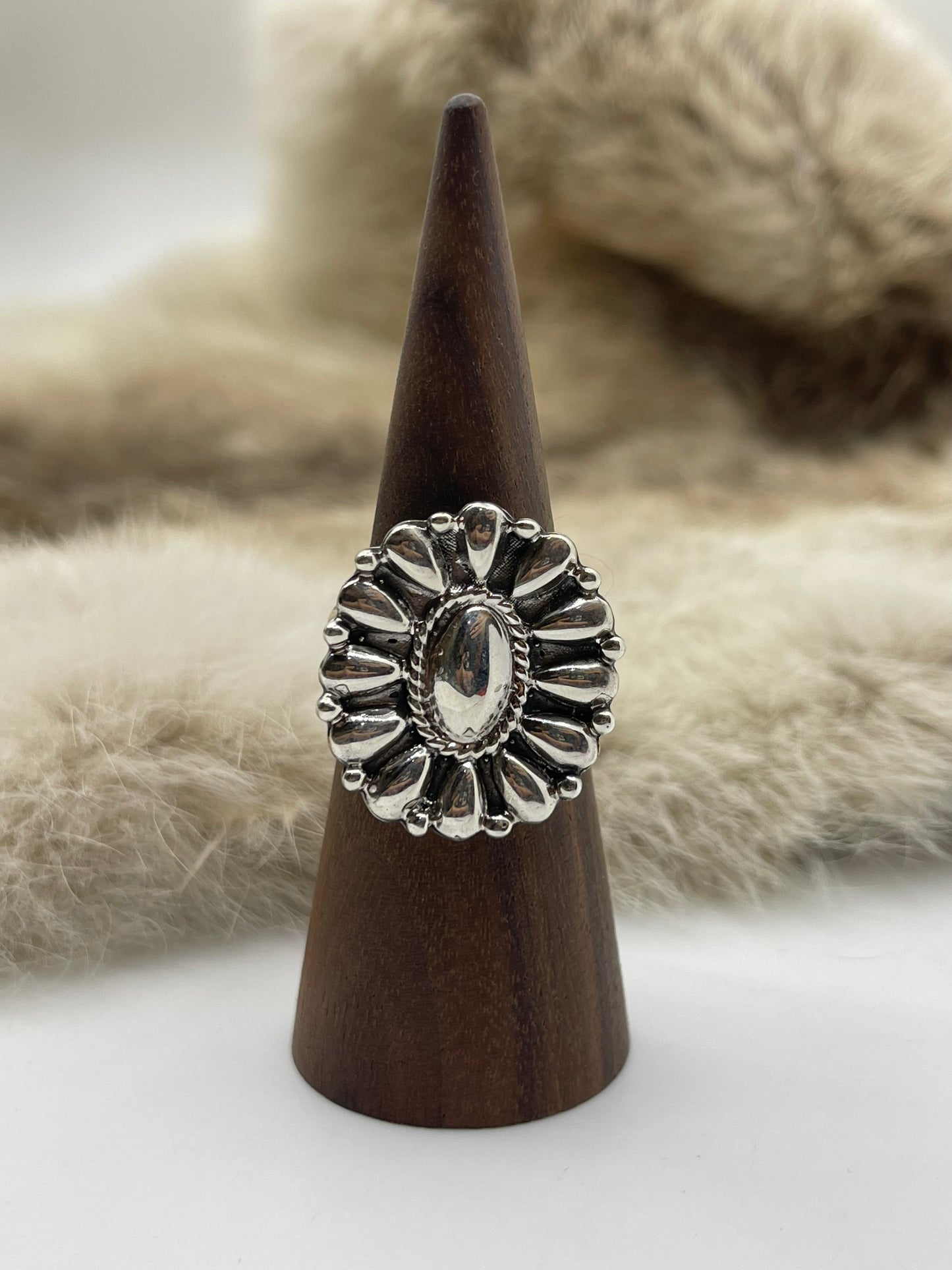 11.5 Silver Cluster by Charlene Yazzie, Navajo