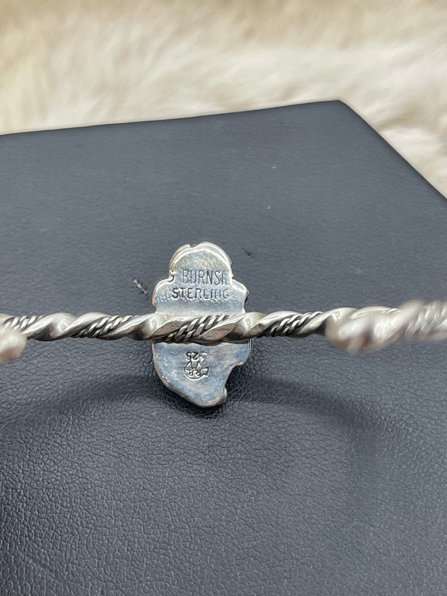 5.25”-6.5” Dainty Silver Flower Cuff by Gwendolyn Burnside, Navajo