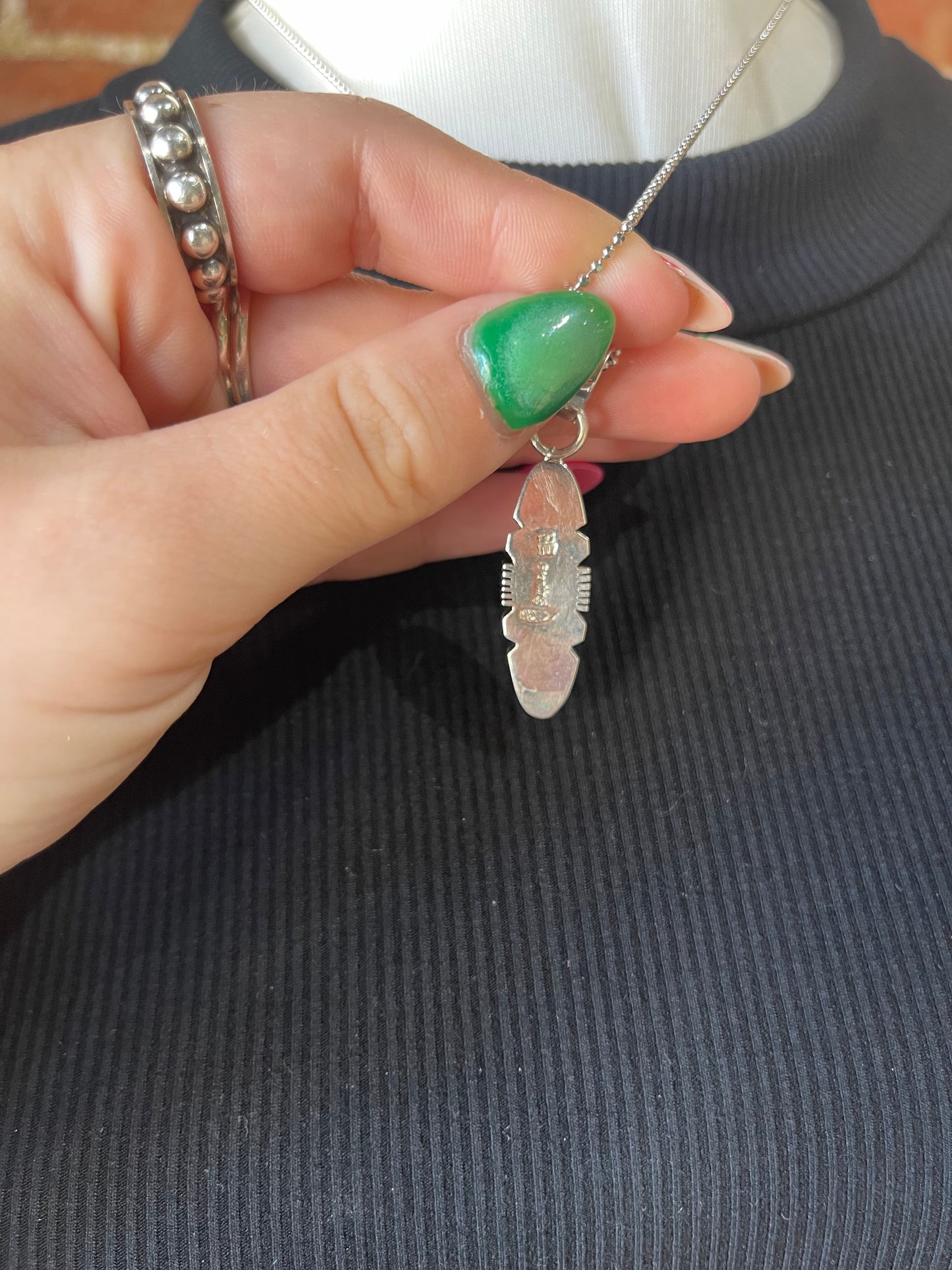 18"+3" Spiny Oyster Inlay by Brandon Etsitty, Navajo