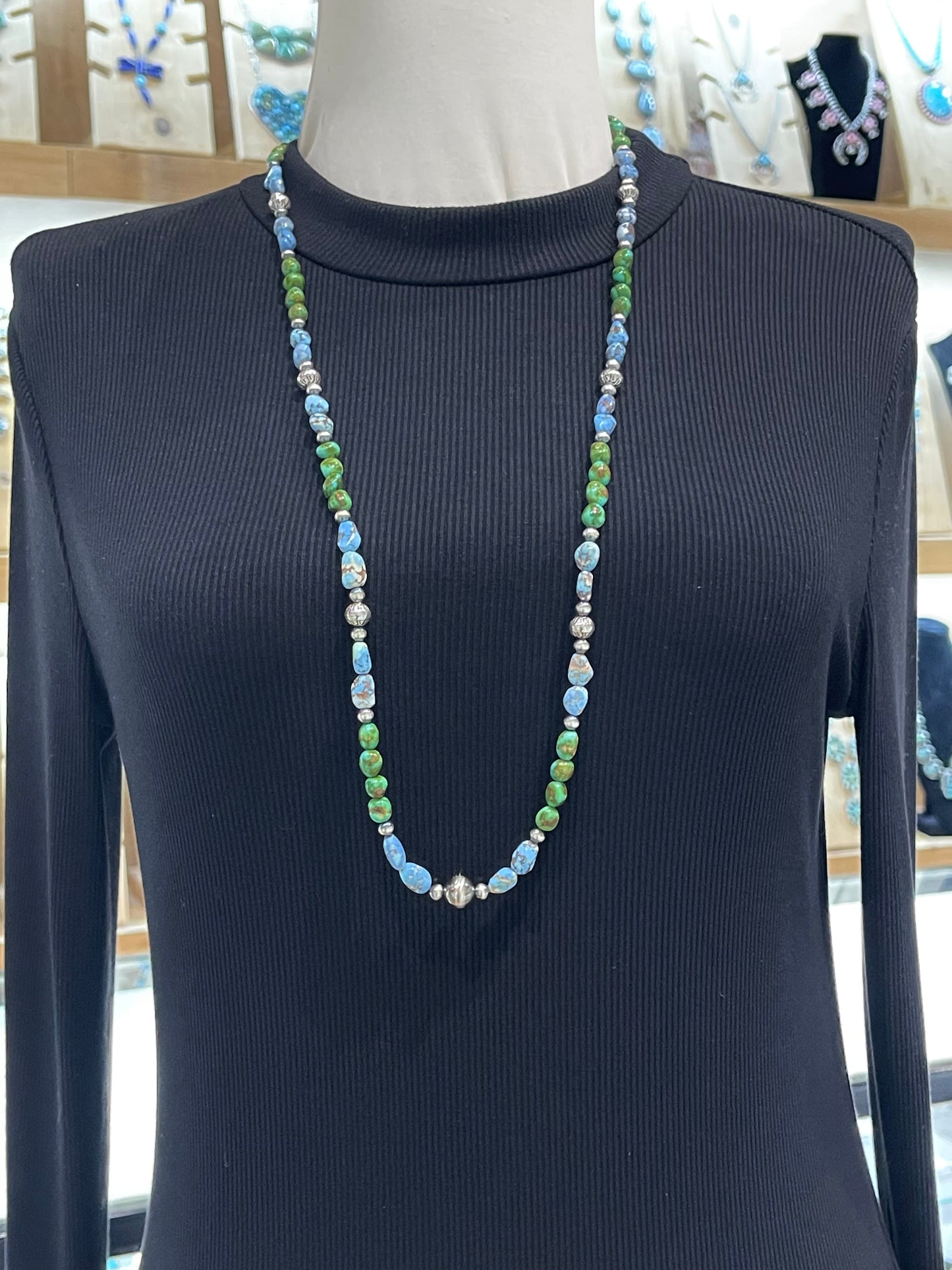 32" Sonoran Gold Turquoise Necklace