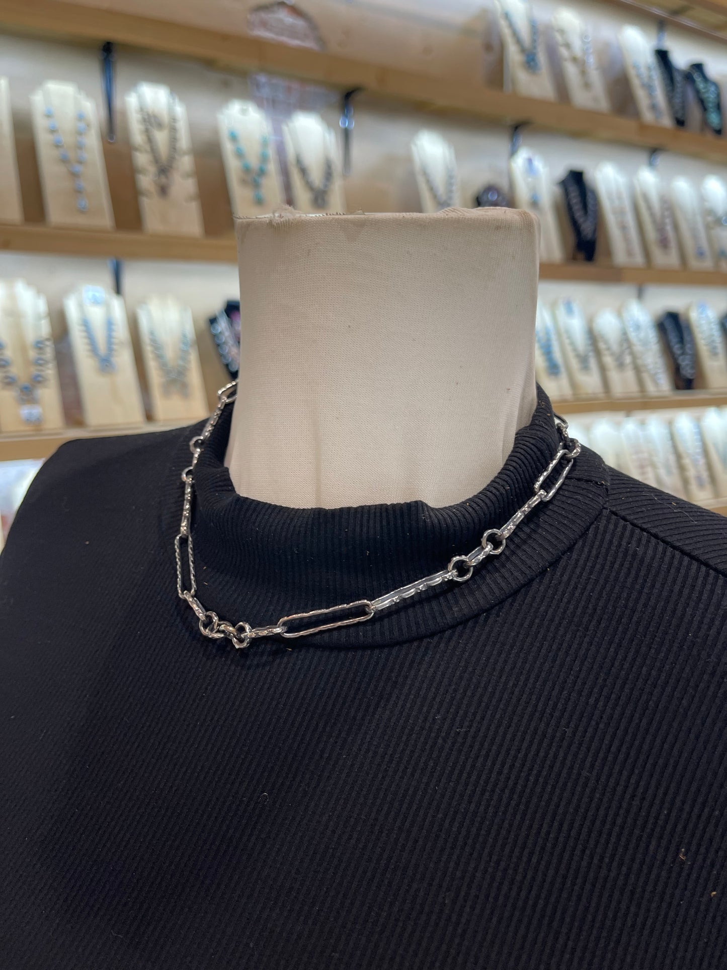 18" Handmade Paperclip Chain by Bad Bronc