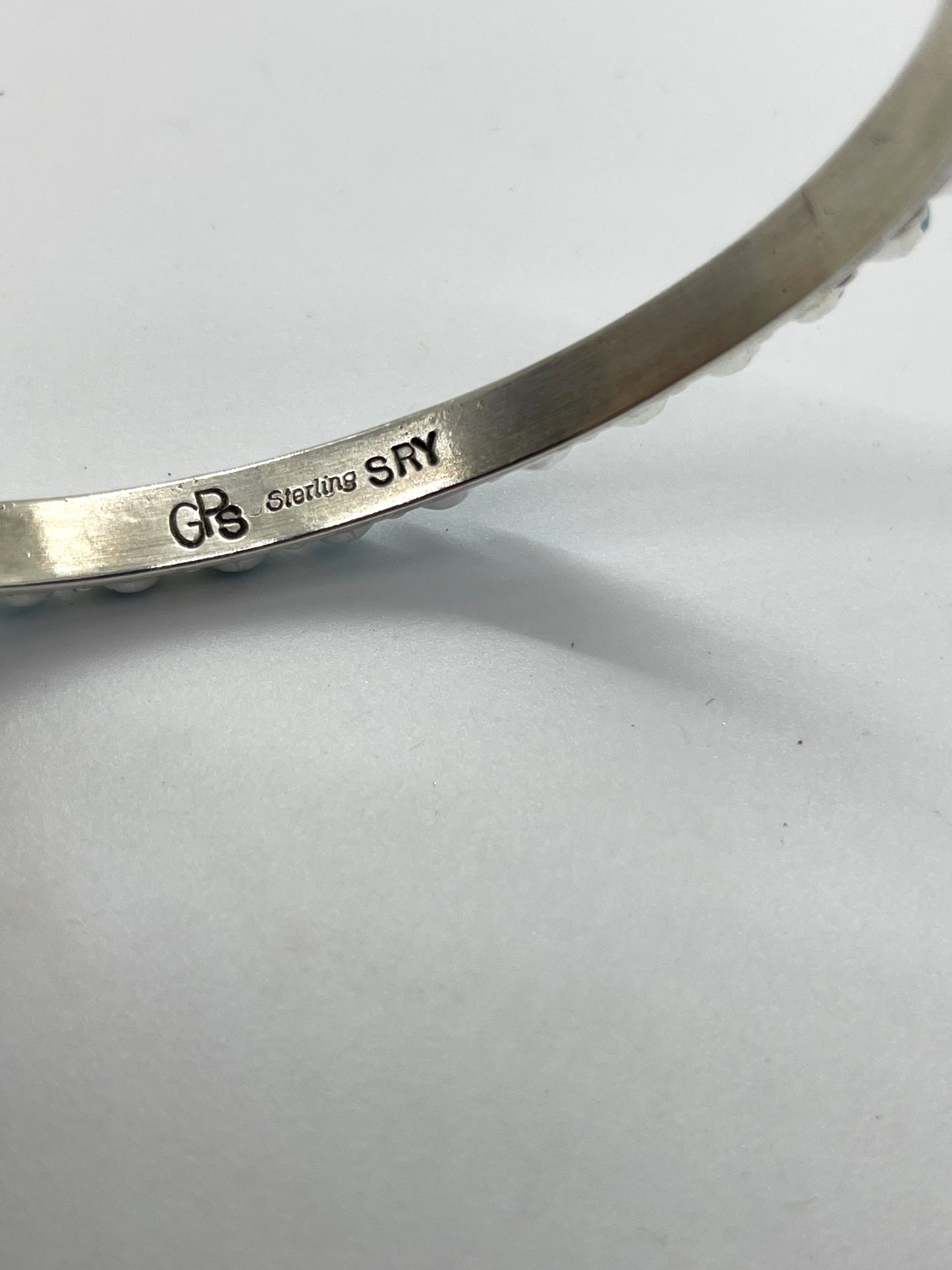 7 3/4" Turquoise Bangle by Gaynell Parker & Shona Yazzie, Navajo