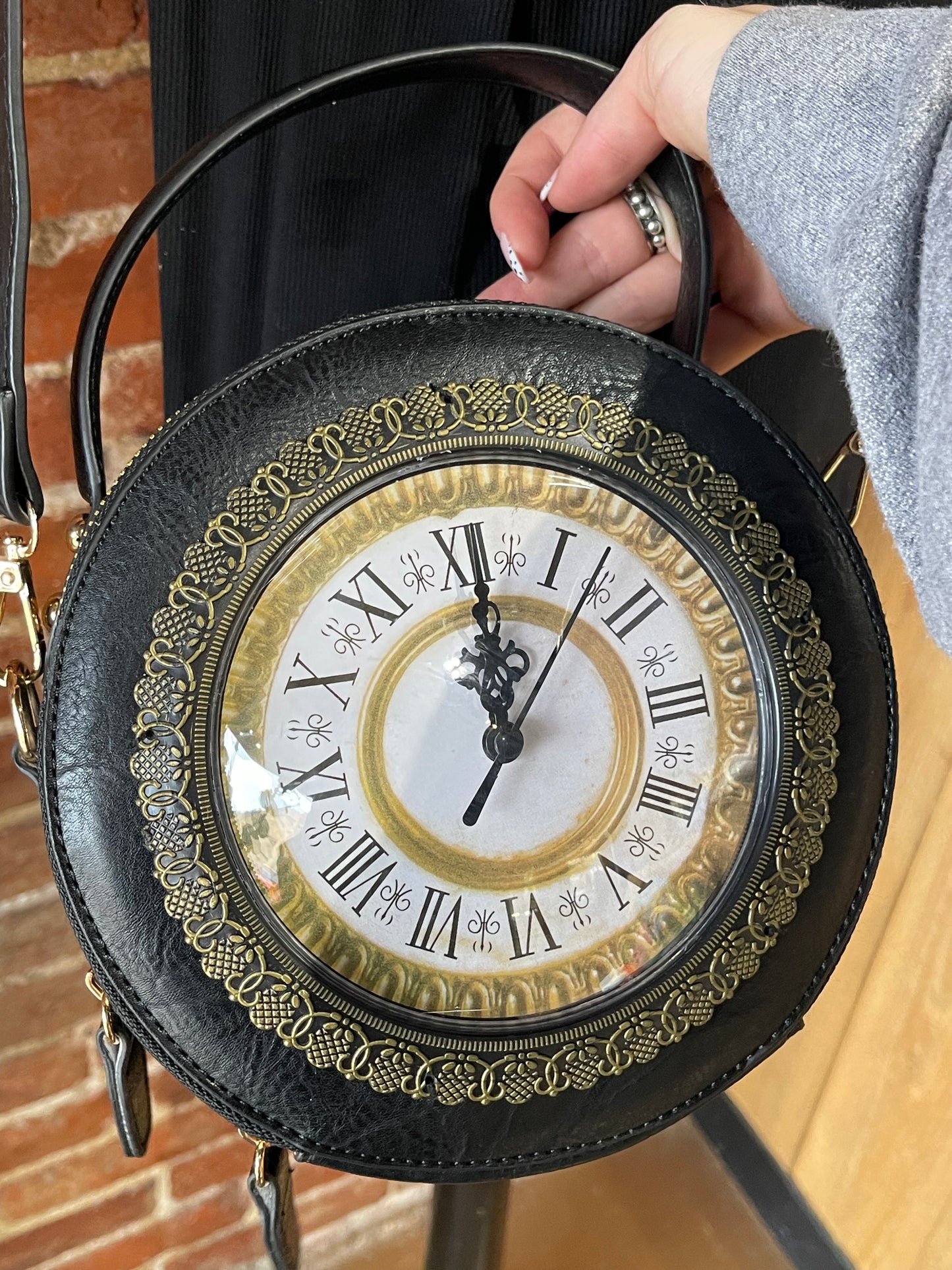 Clock Cross Body Purse