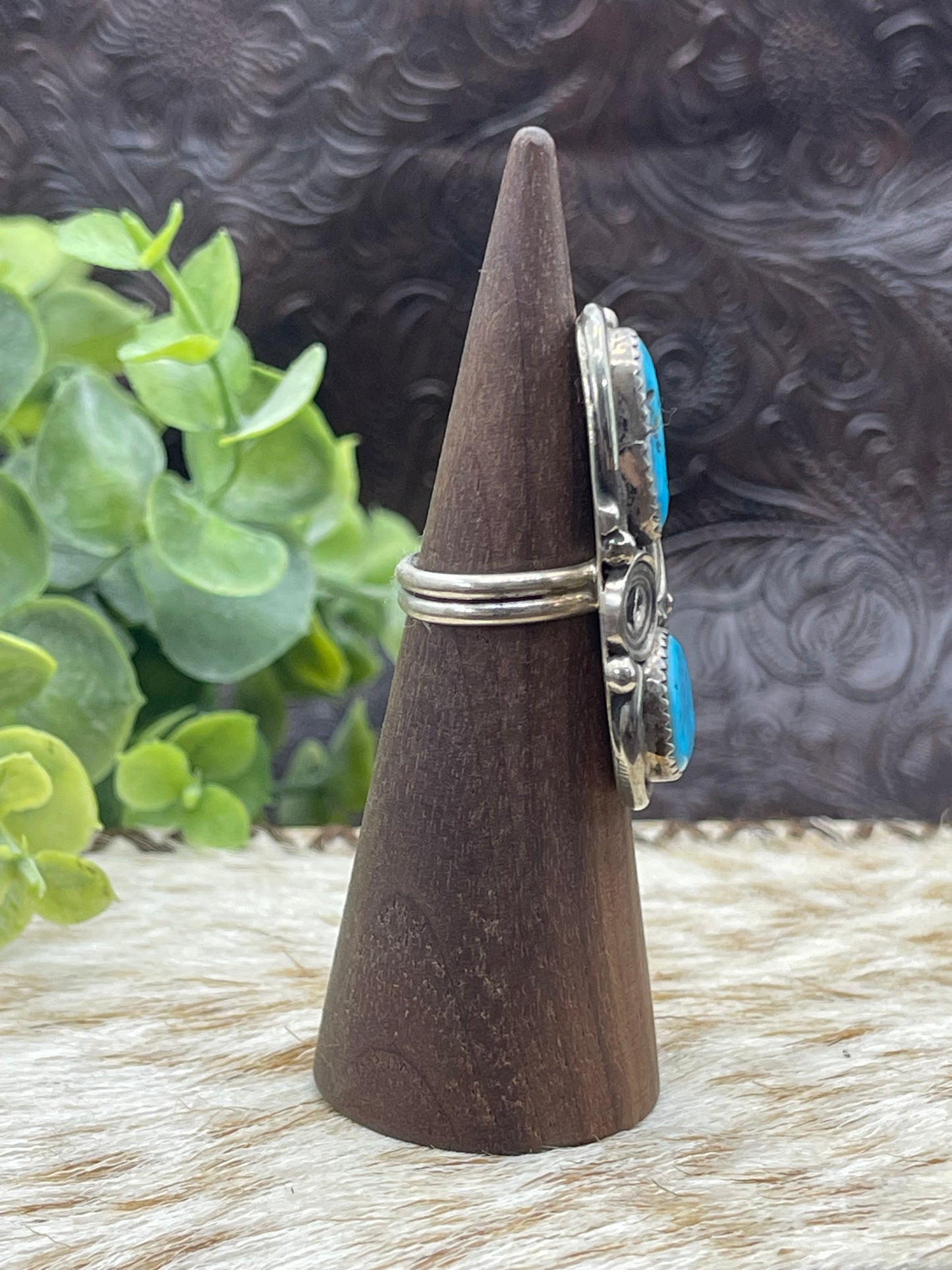 5.5 Vintage Turquoise Ring