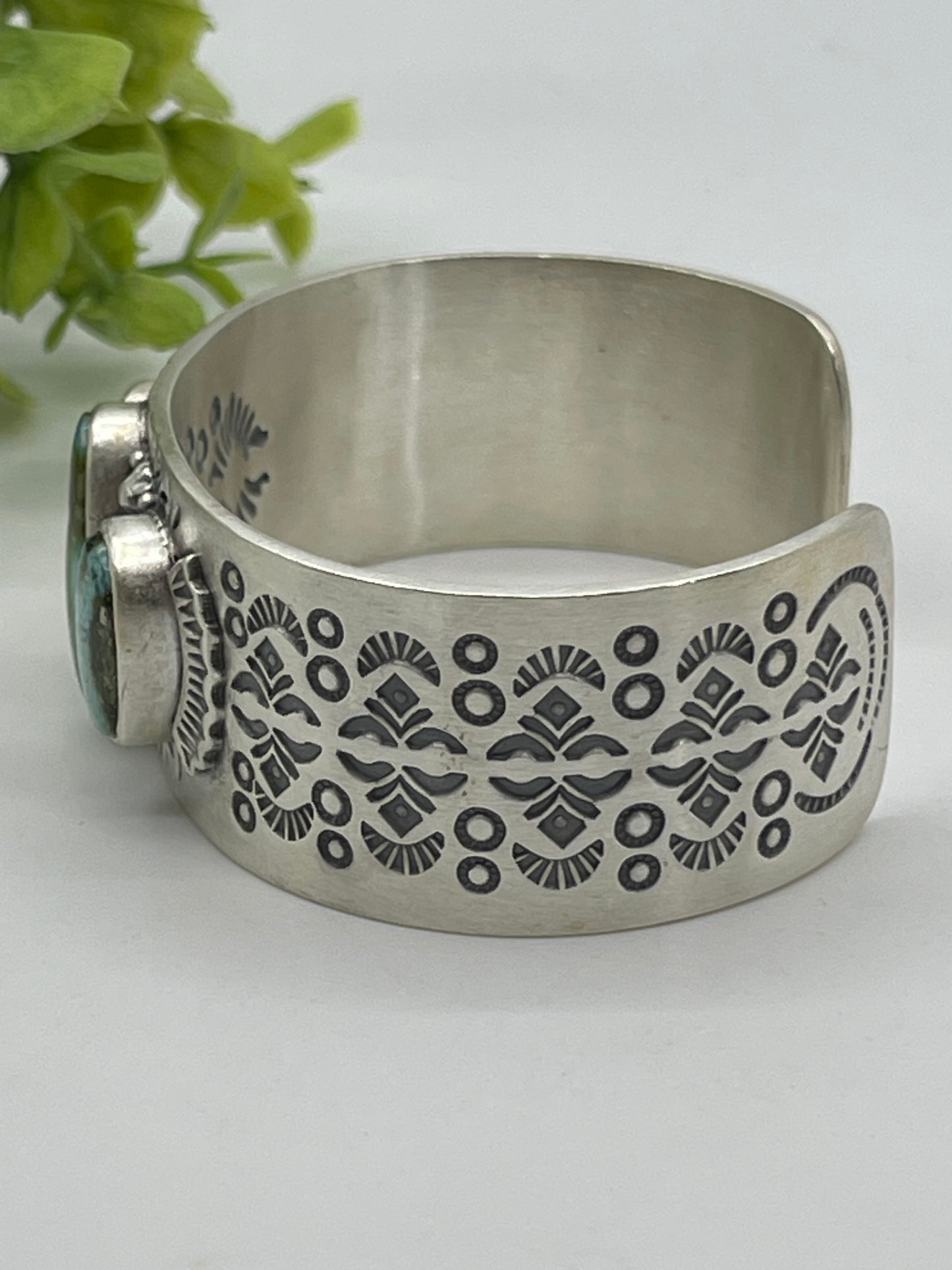 6" - 7.5" 3 Stone Sonoran Gold Turquoise Cuff