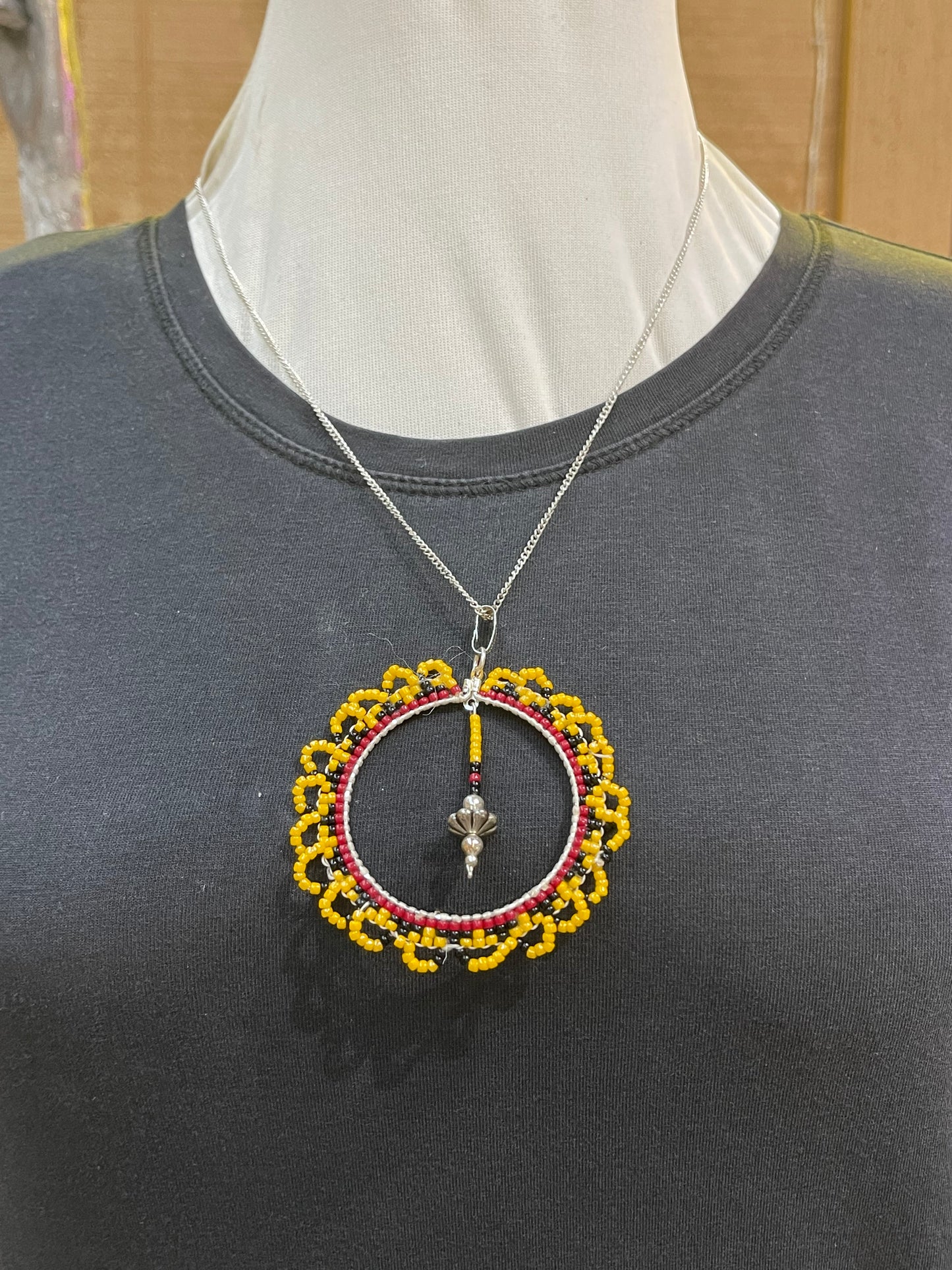 2 Piece Beaded Necklace and Earrings