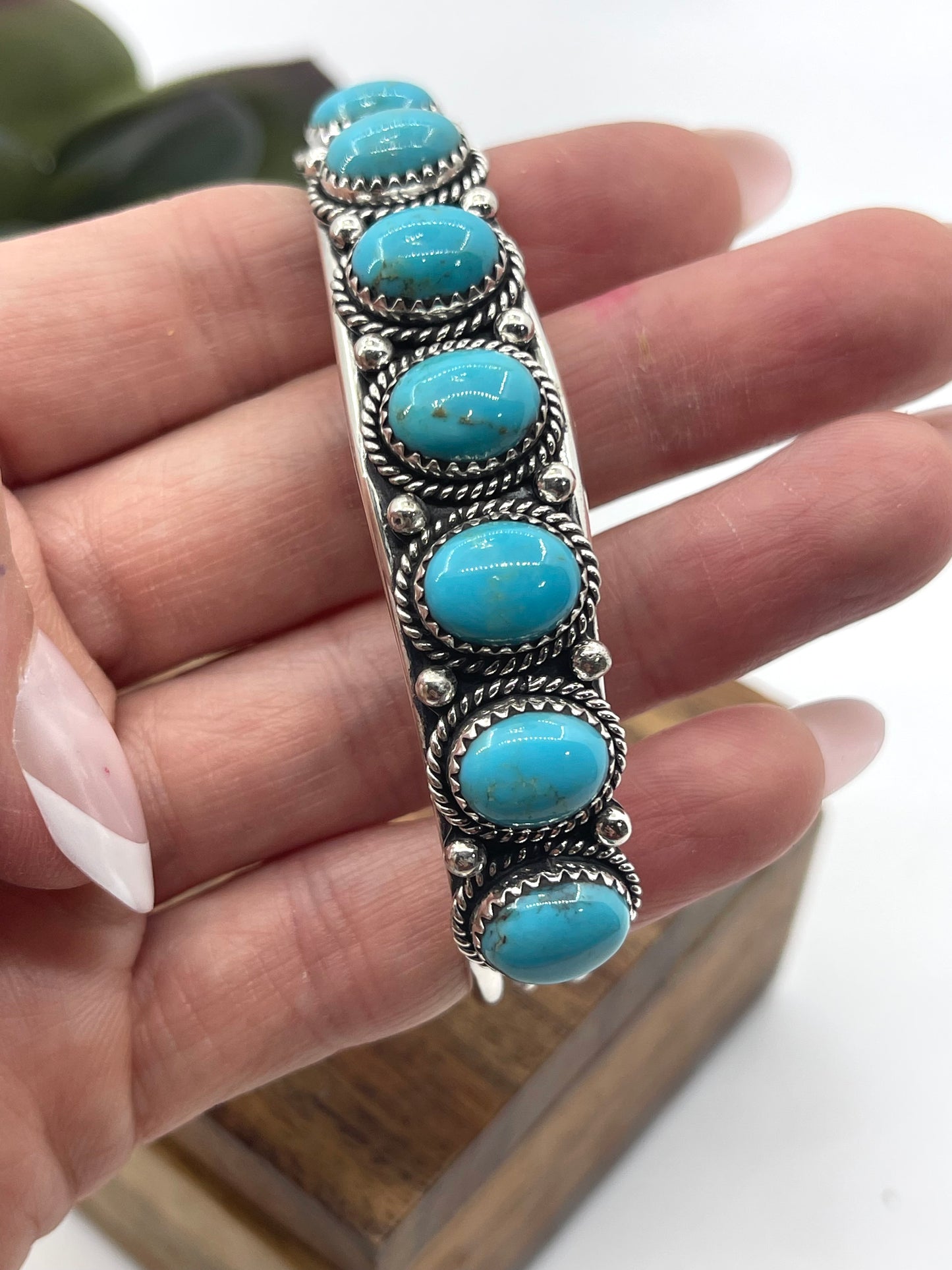 7 Stone Turquoise by Verley Betone, Navajo